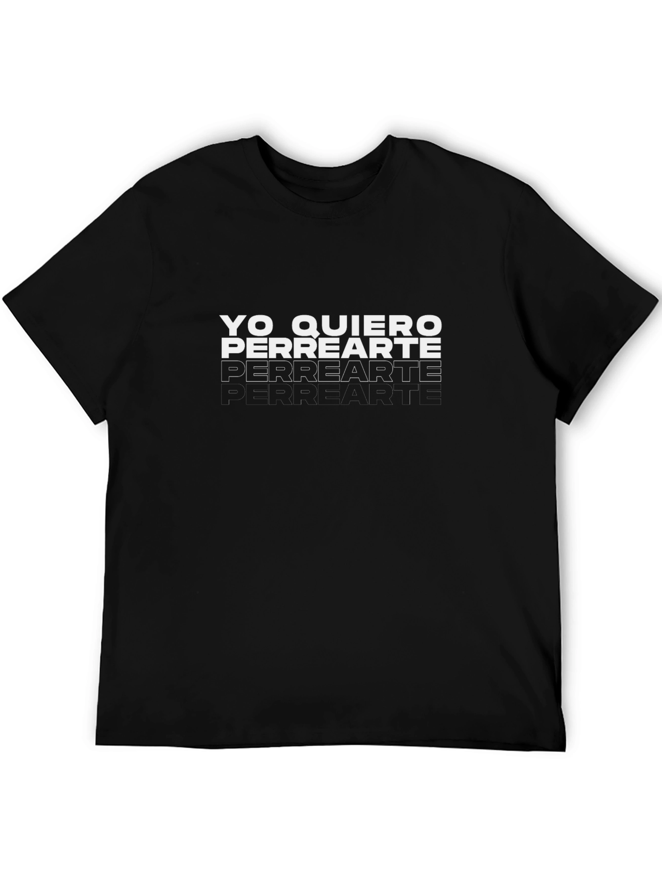 Yo Quiero Perrearte T-Shirt - Black Cotton Tee