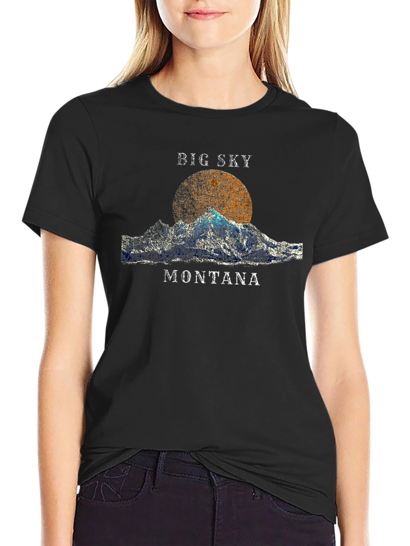 Big Sky Montana Graphic Tee - Black