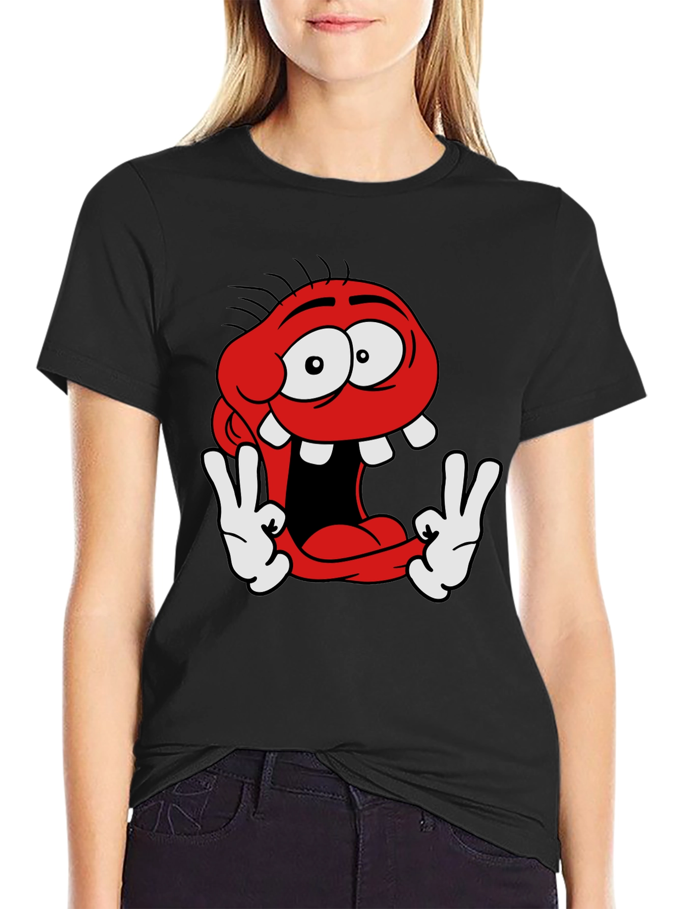 Funny Cartoon Character Graphic Tee