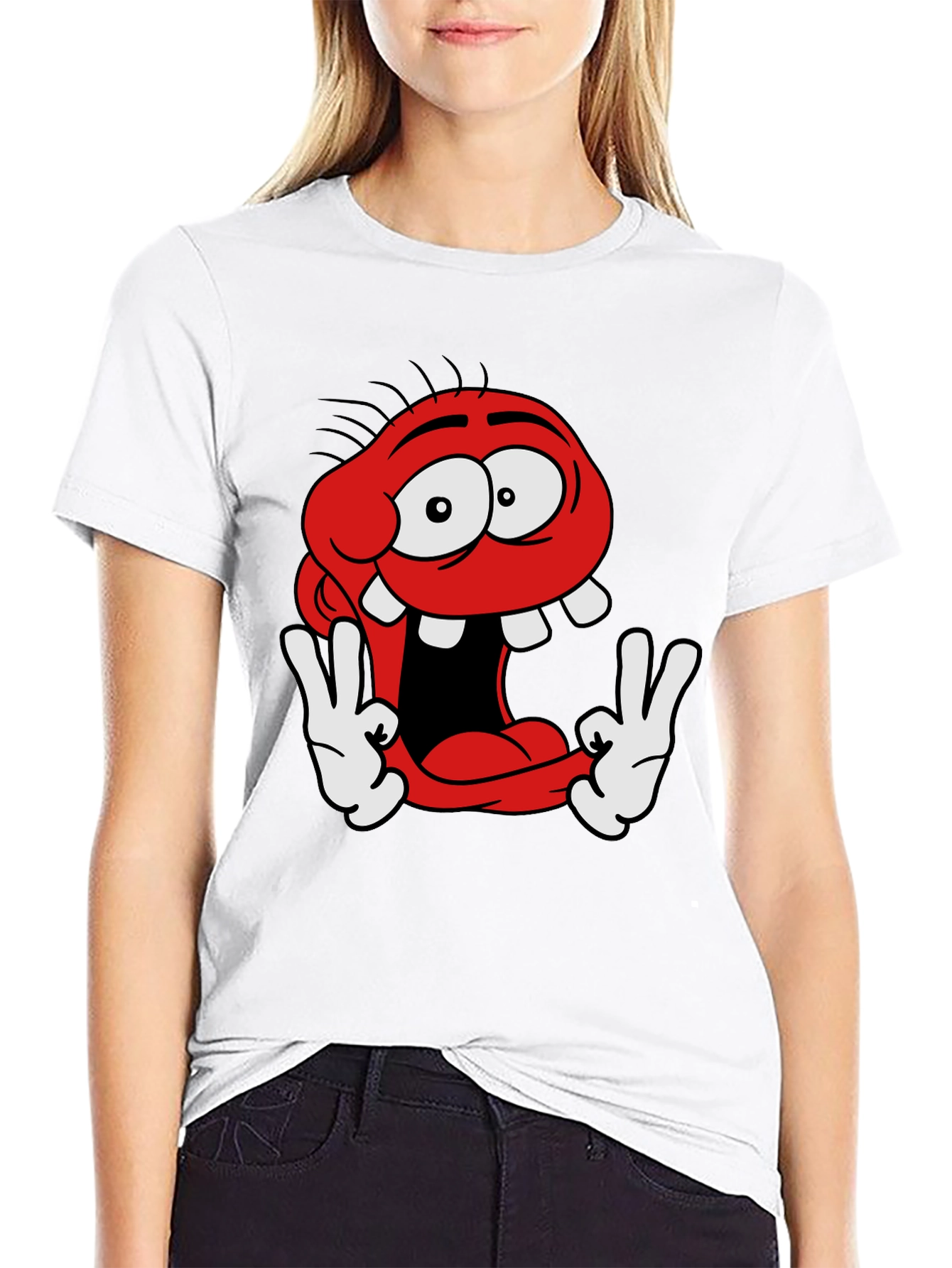 Funny Cartoon Character Graphic Tee