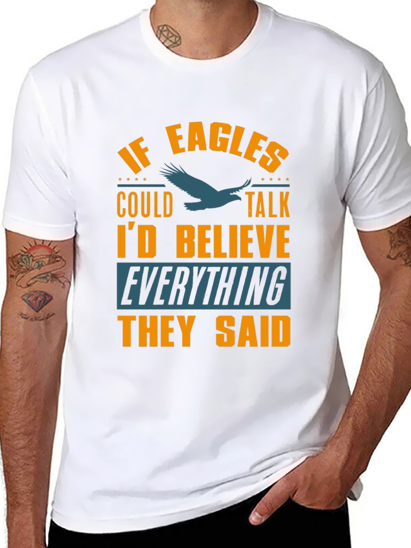 If Eagles Could Talk Funny Graphic T-Shirt