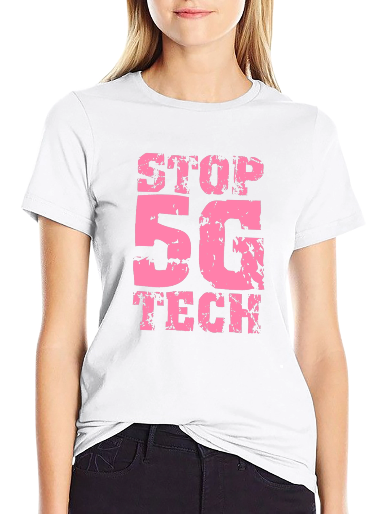 Stop 5G Tech Black T-Shirt