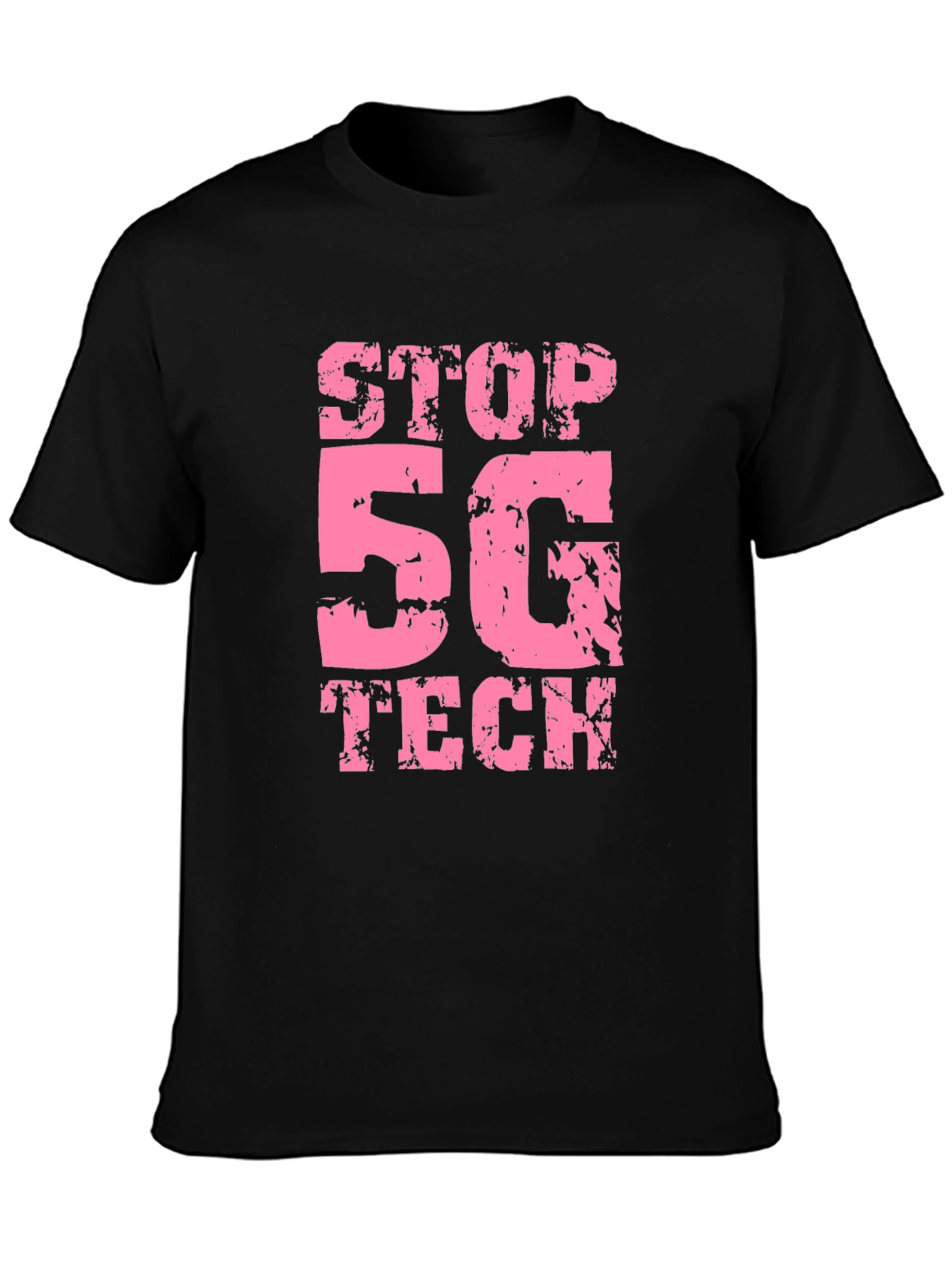 Stop 5G Tech Black T-Shirt