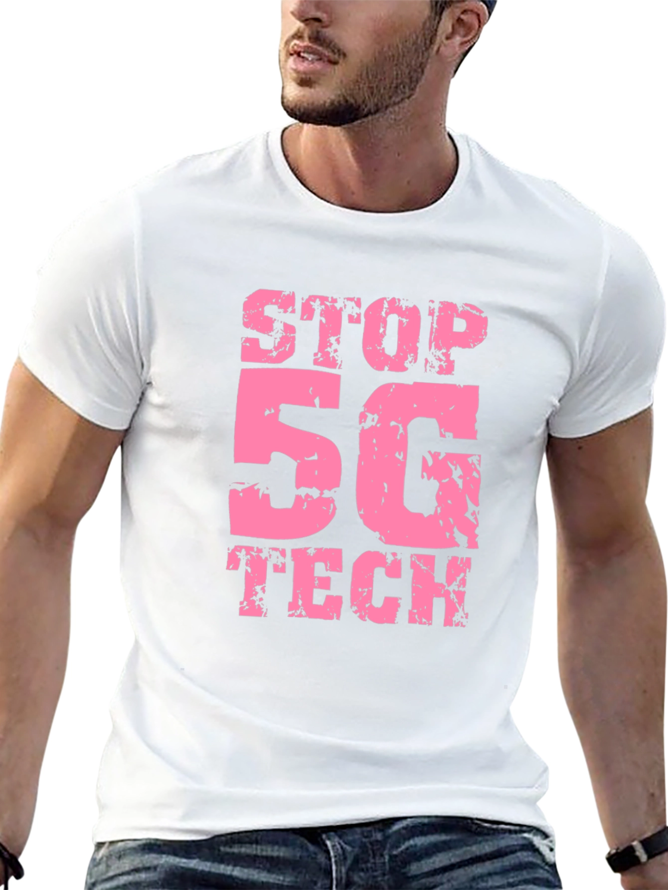 Stop 5G Tech Black T-Shirt