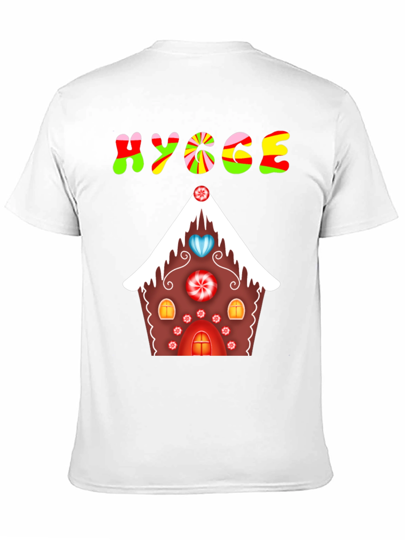 Hygge Gingerbread House Graphic Tee - Festive Comfort