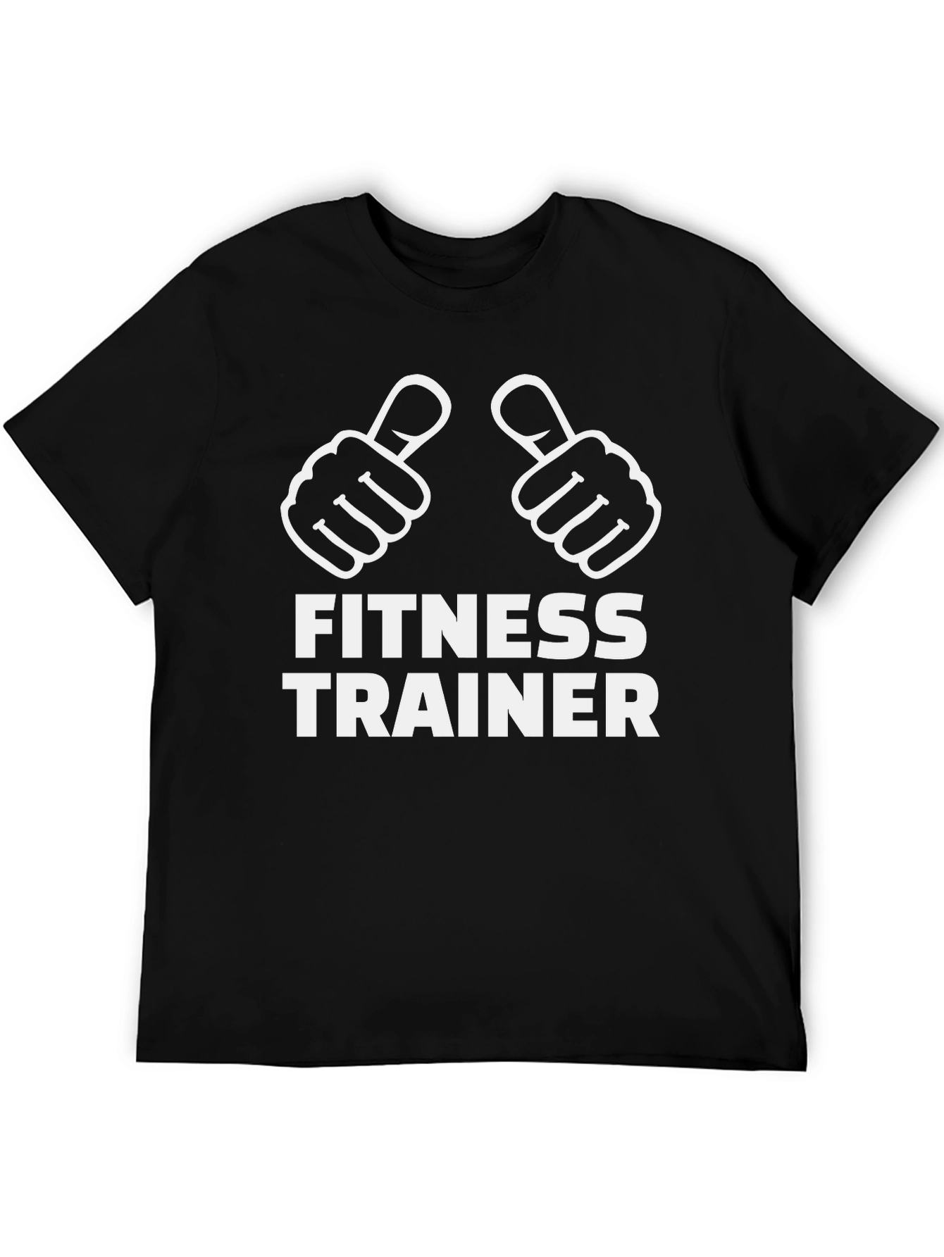 Fitness Trainer Graphic T-Shirt - Black