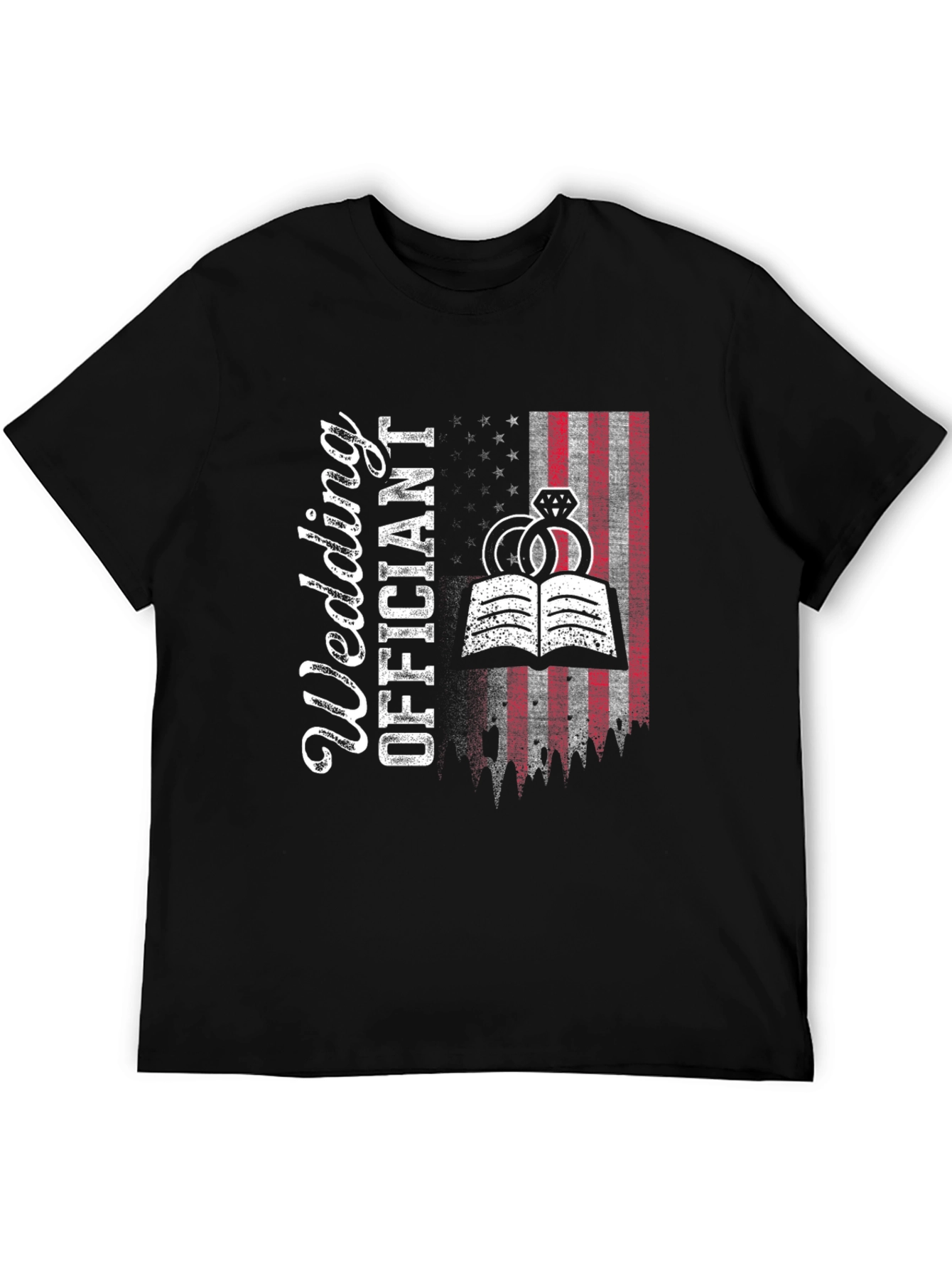 Wedding Officiant US Flag T-Shirt
