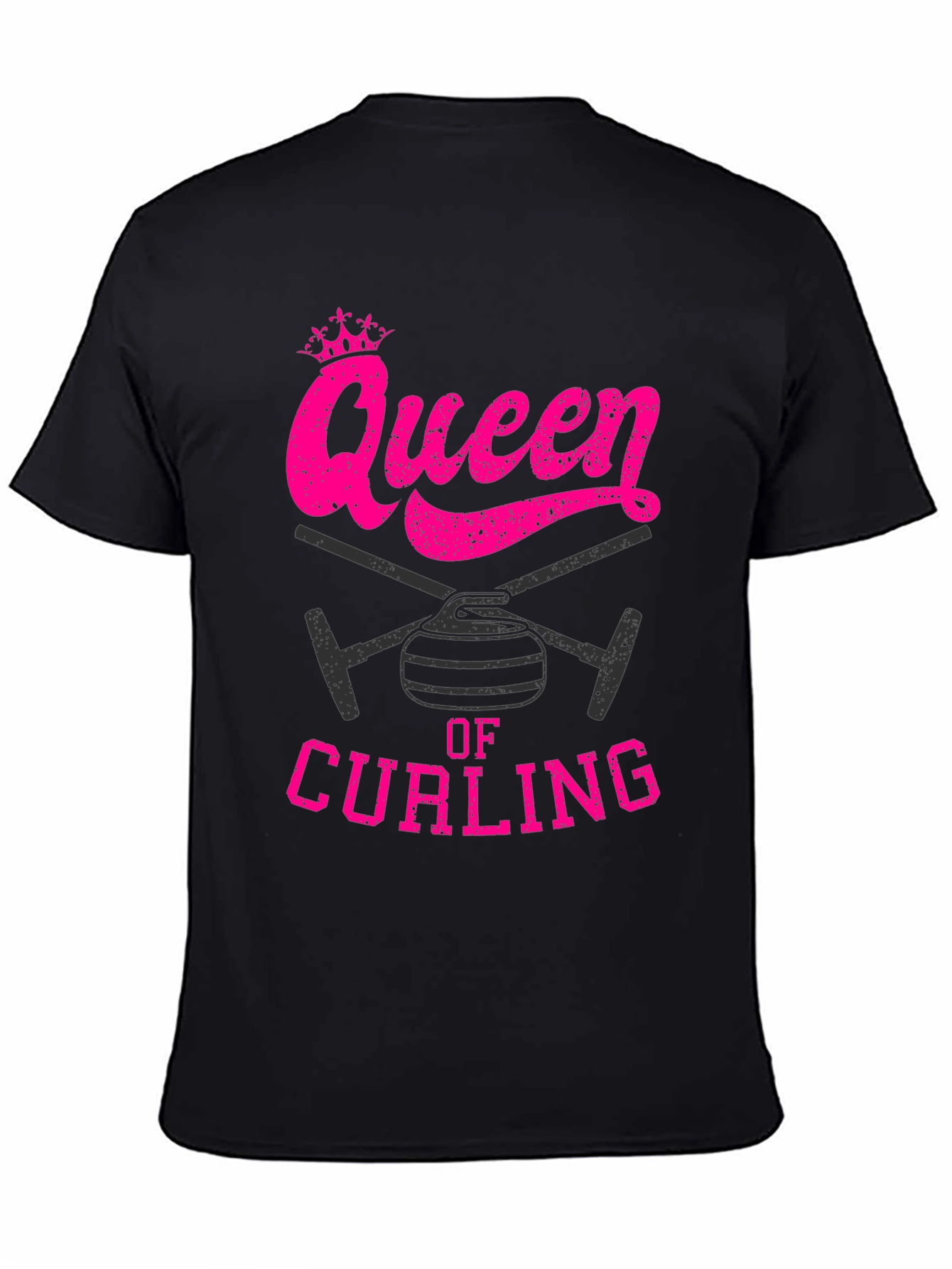 Queen of Curling T-Shirt - Novelty Sports Tee