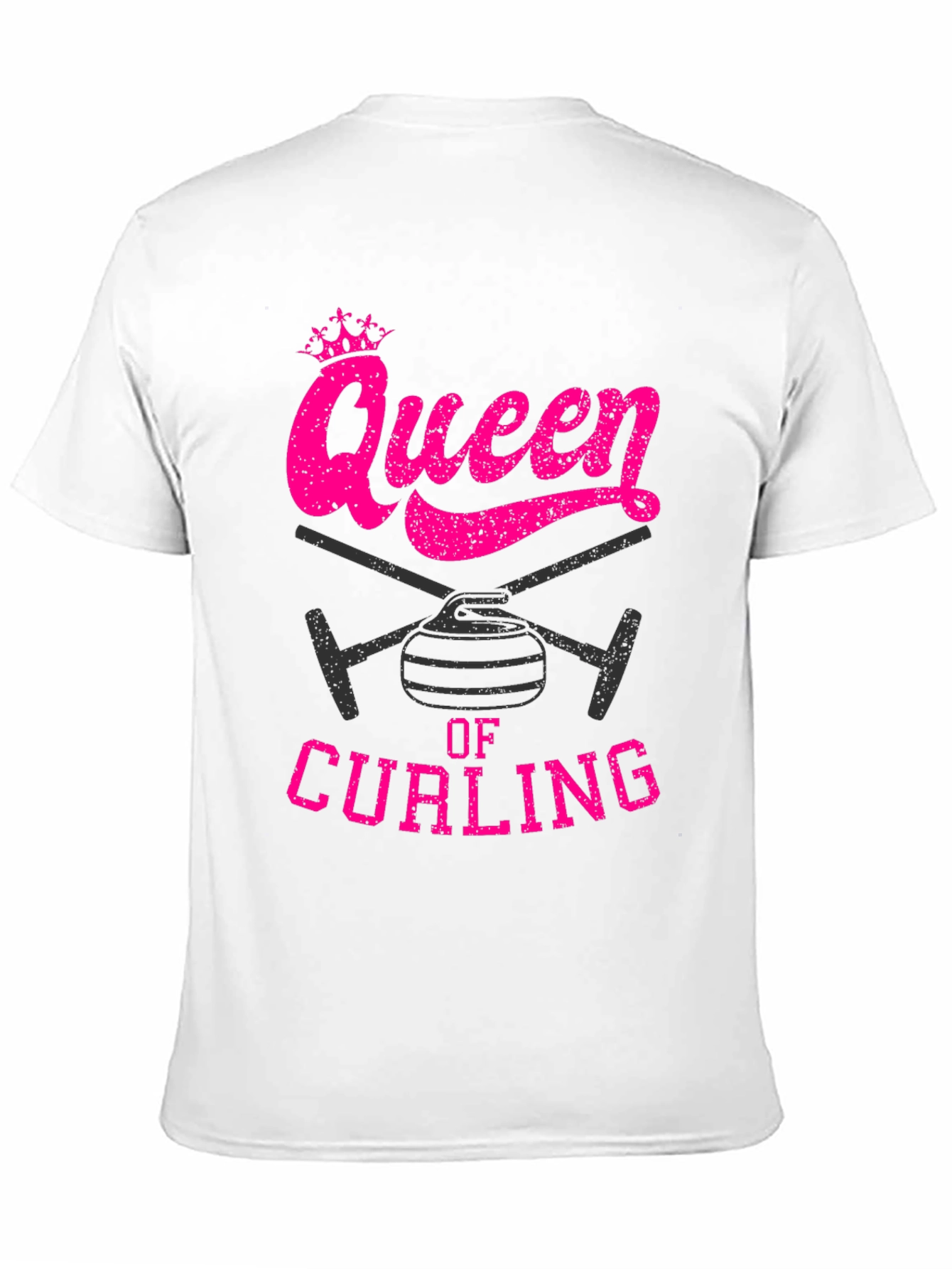 Queen of Curling T-Shirt - Novelty Sports Tee