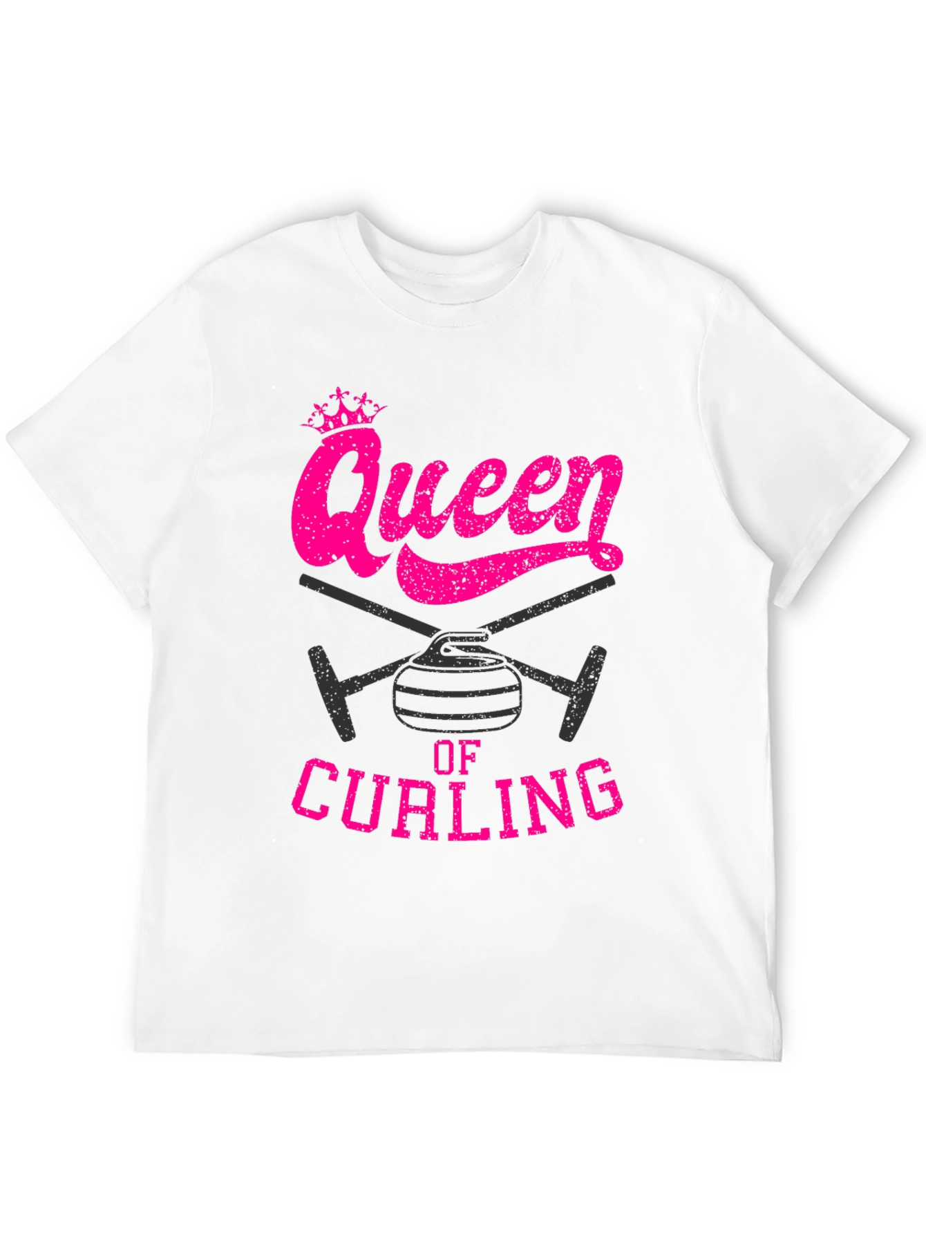 Queen of Curling T-Shirt - Novelty Sports Tee