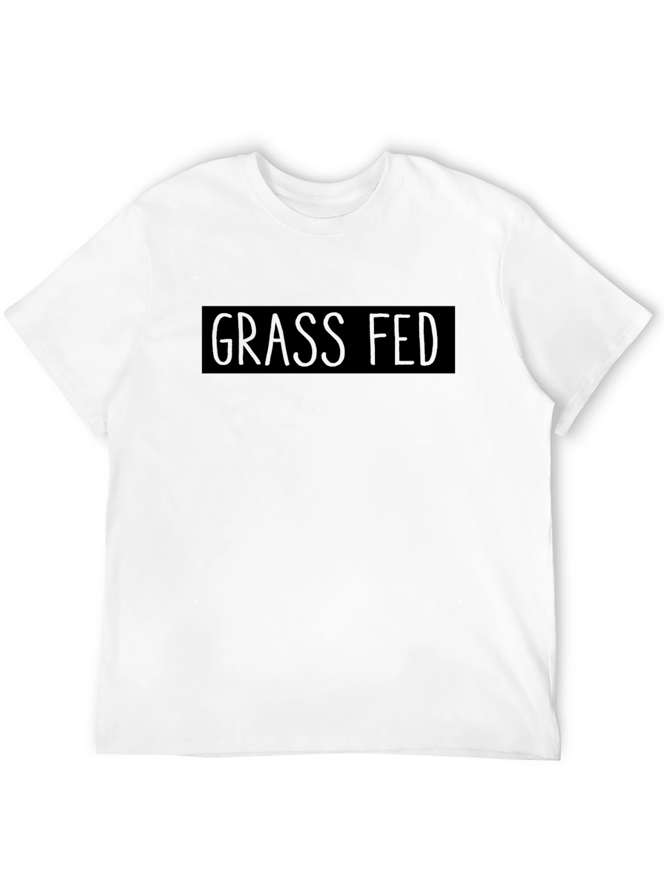 Grass Fed Black T-Shirt - Premium Quality Cotton