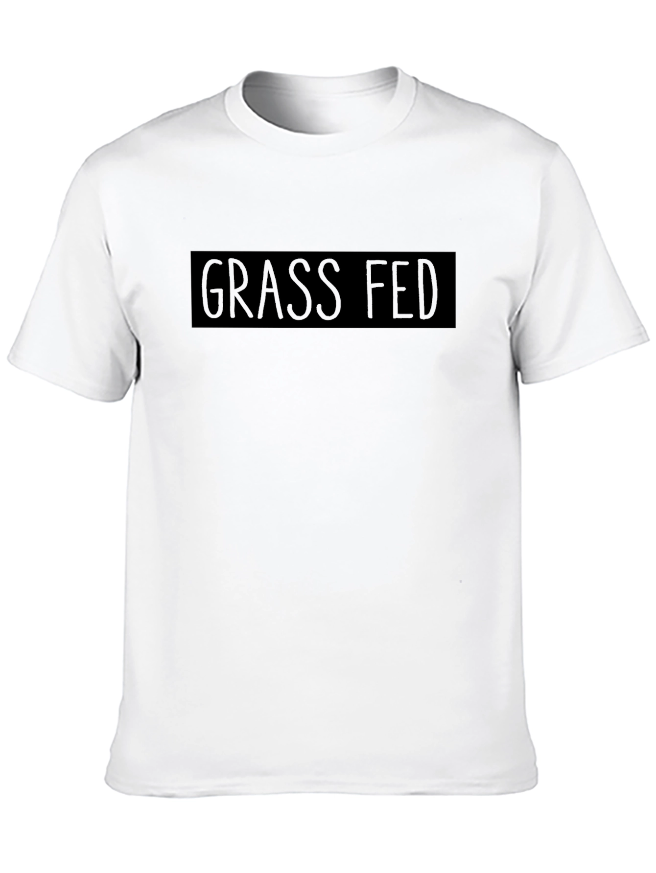 Grass Fed Black T-Shirt - Premium Quality Cotton