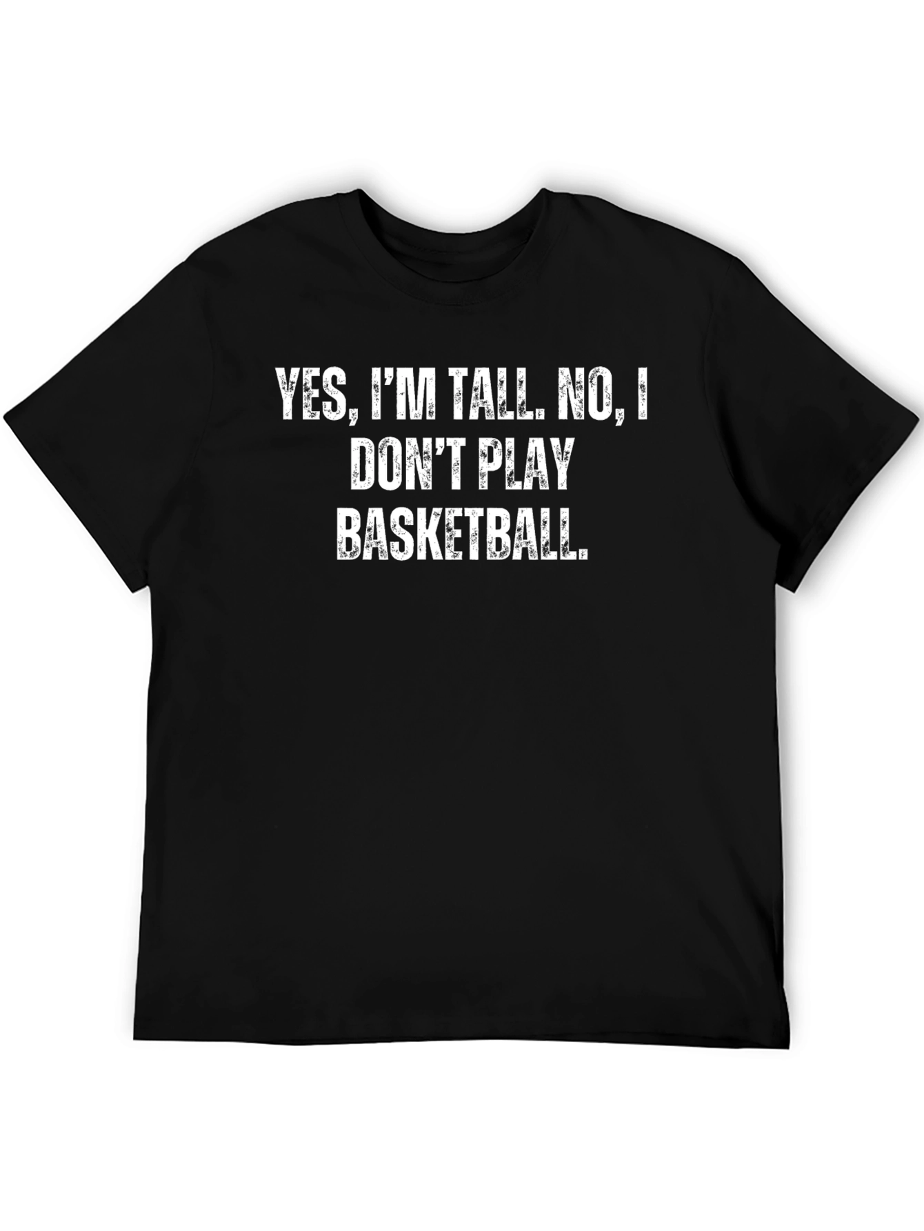 Funny Tall People T-Shirt - Basketball Joke Tee