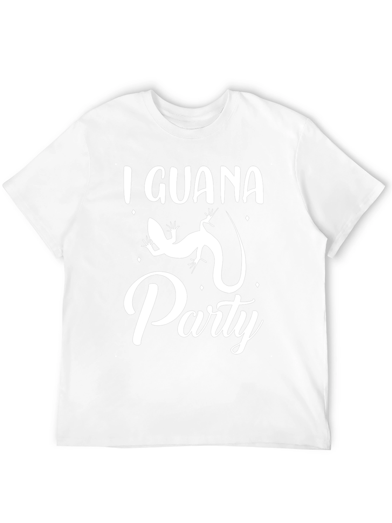 I Guana Party T-Shirt - Mens Black Tee