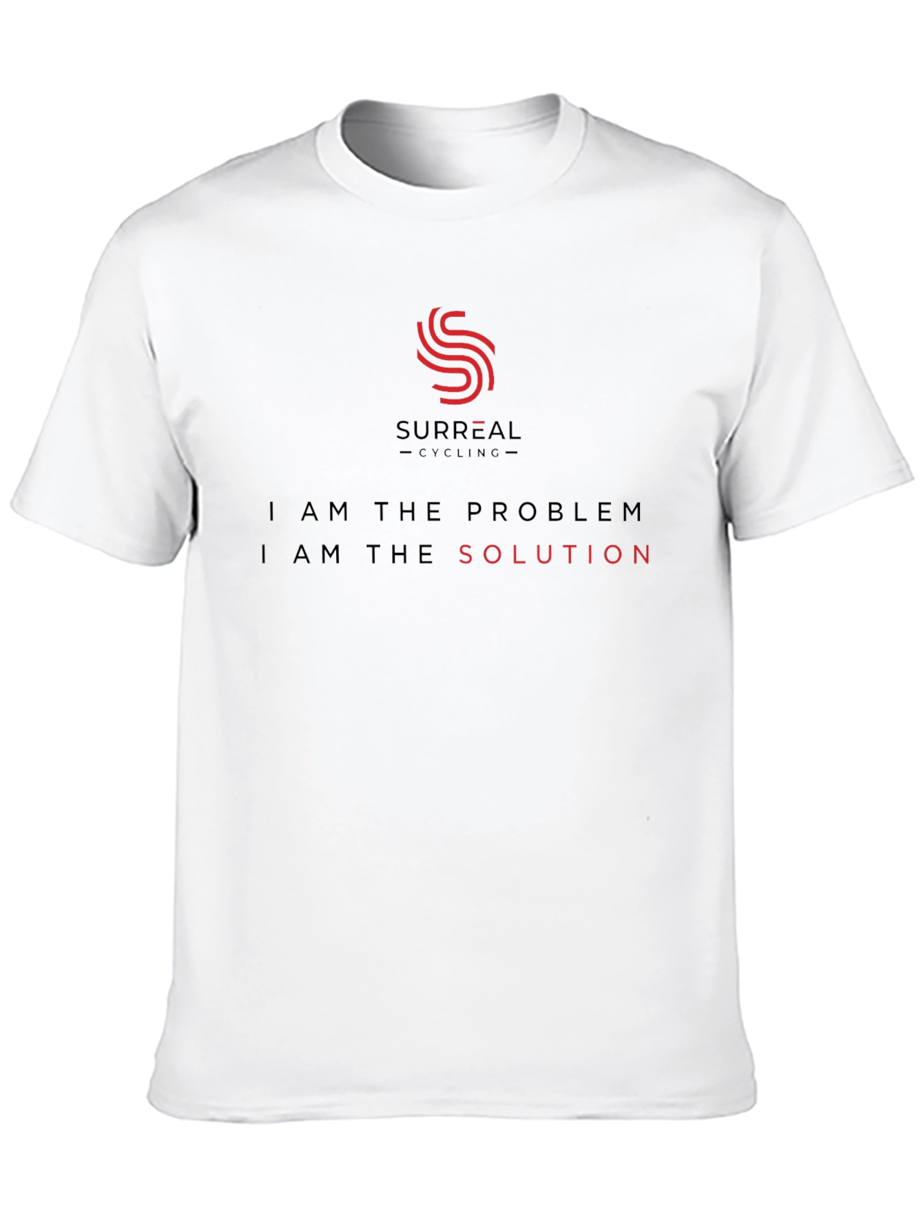 Surreal Cycling T-Shirt - Problem/Solution - Soft Cotton Tee
