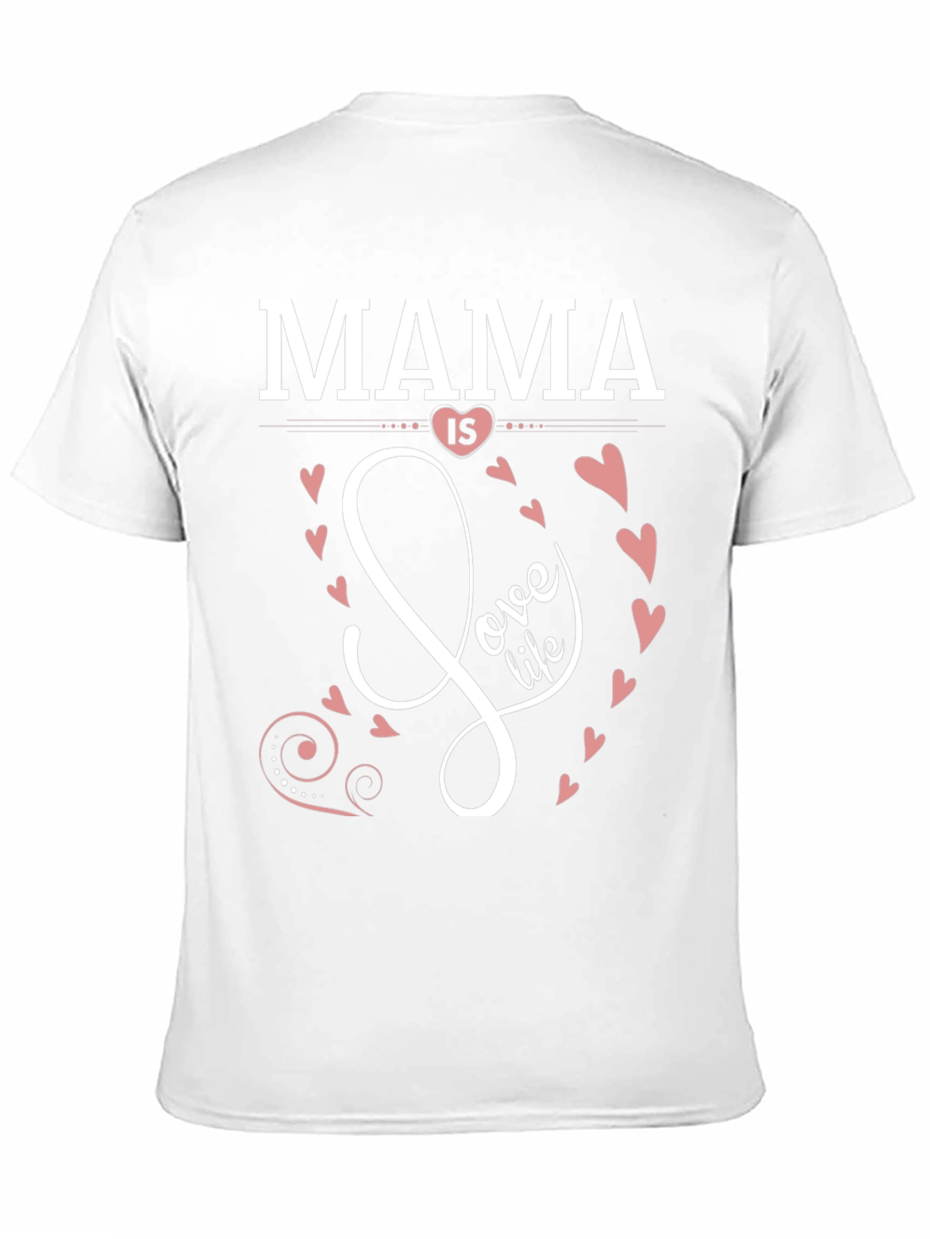 Mama is Love Life Black Graphic T-Shirt