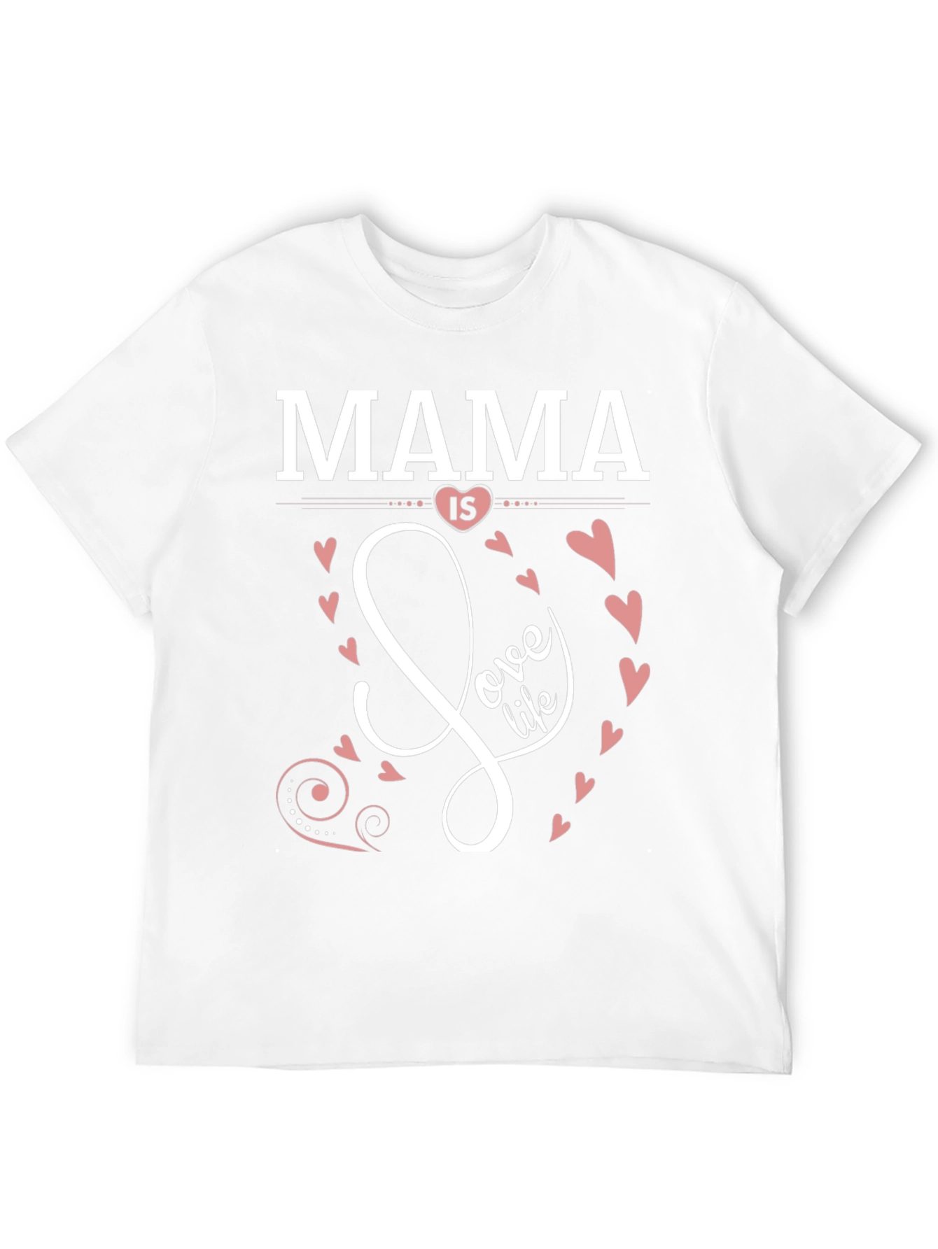 Mama is Love Life Black Graphic T-Shirt