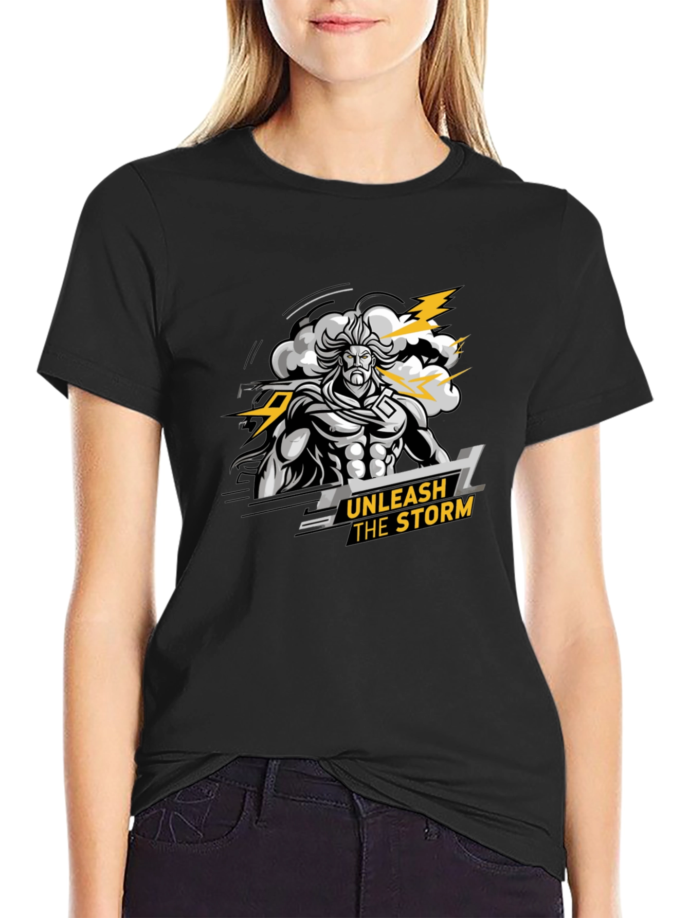 Unleash The Storm Graphic Print T-Shirt