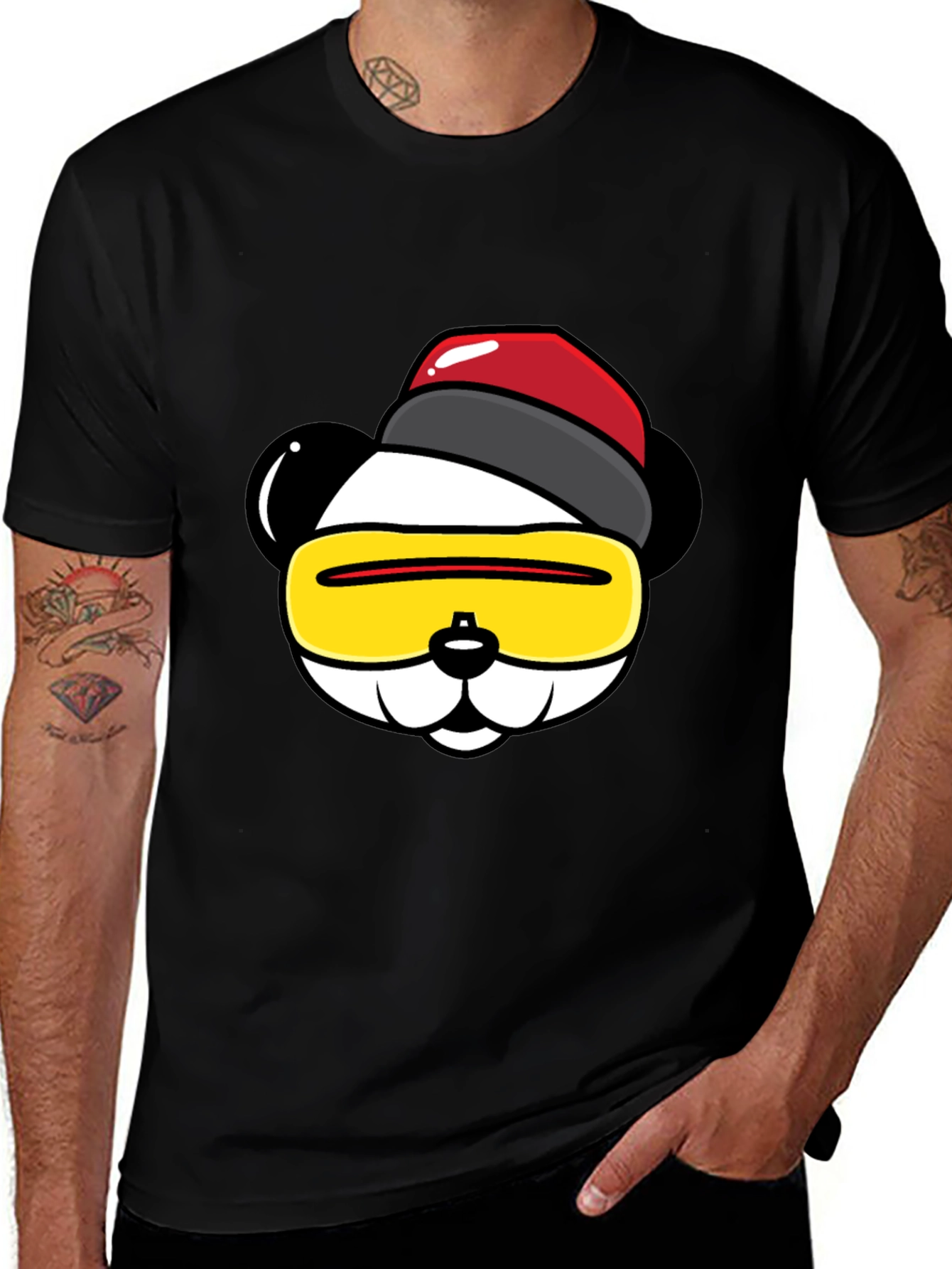 Cool Panda Graphic T-Shirt