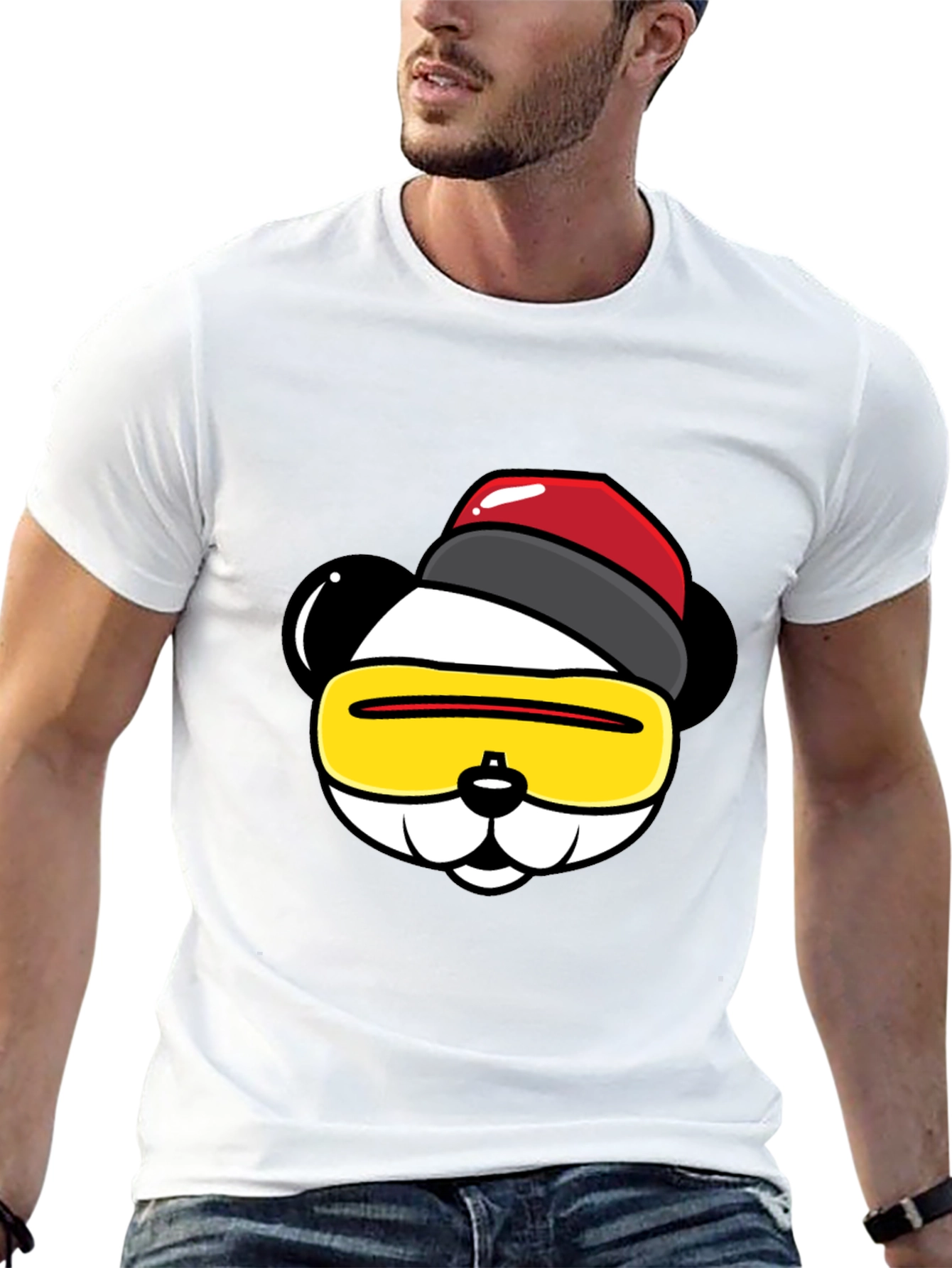 Cool Panda Graphic T-Shirt
