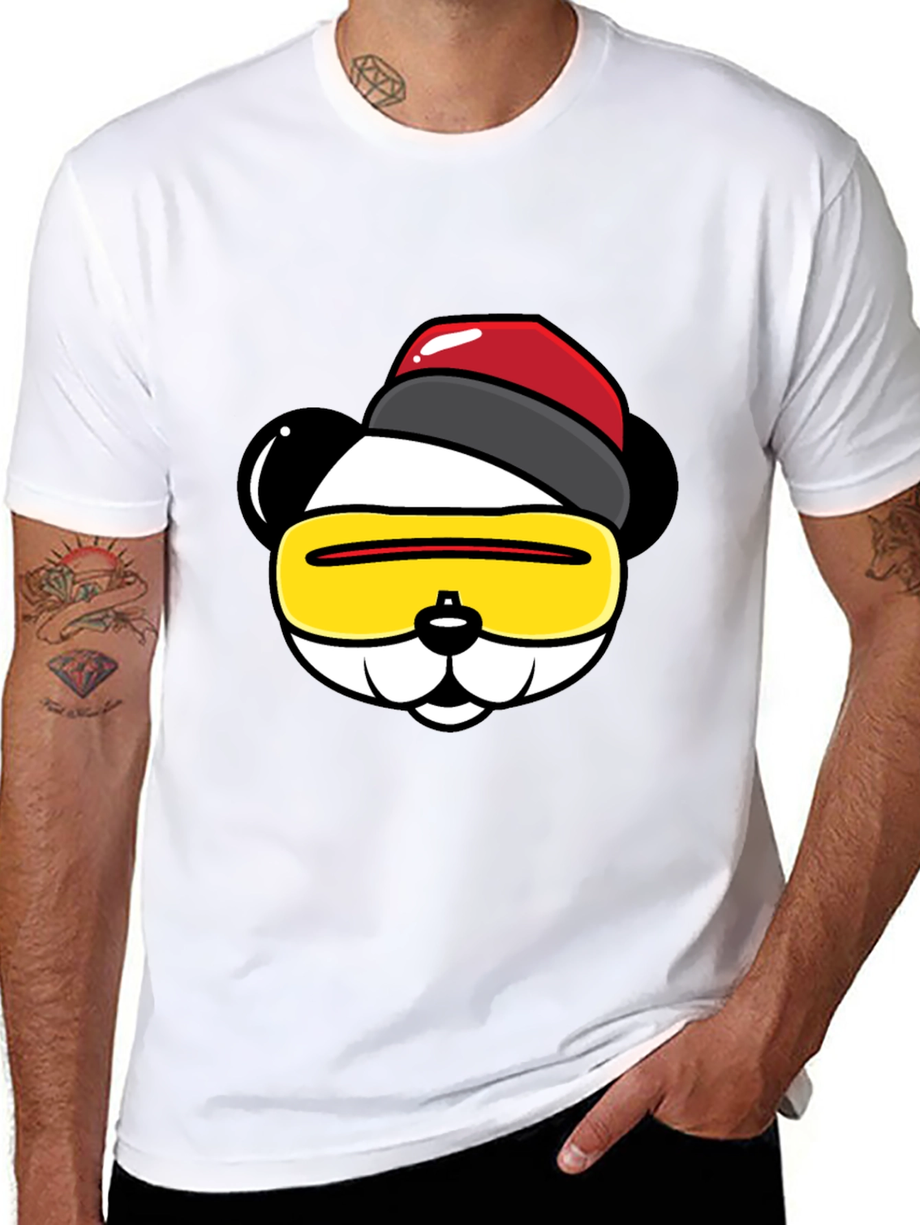 Cool Panda Graphic T-Shirt