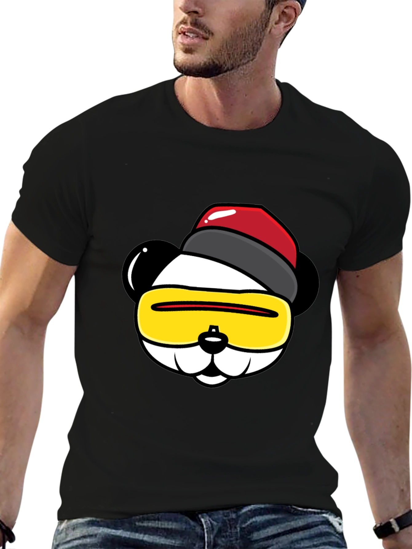 Cool Panda Graphic T-Shirt