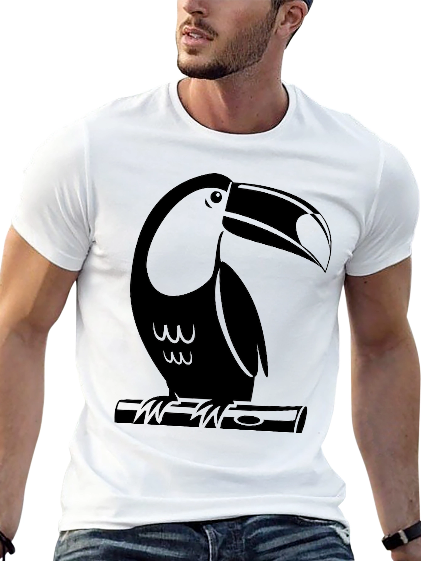Toucan Graphic T-Shirt - Black