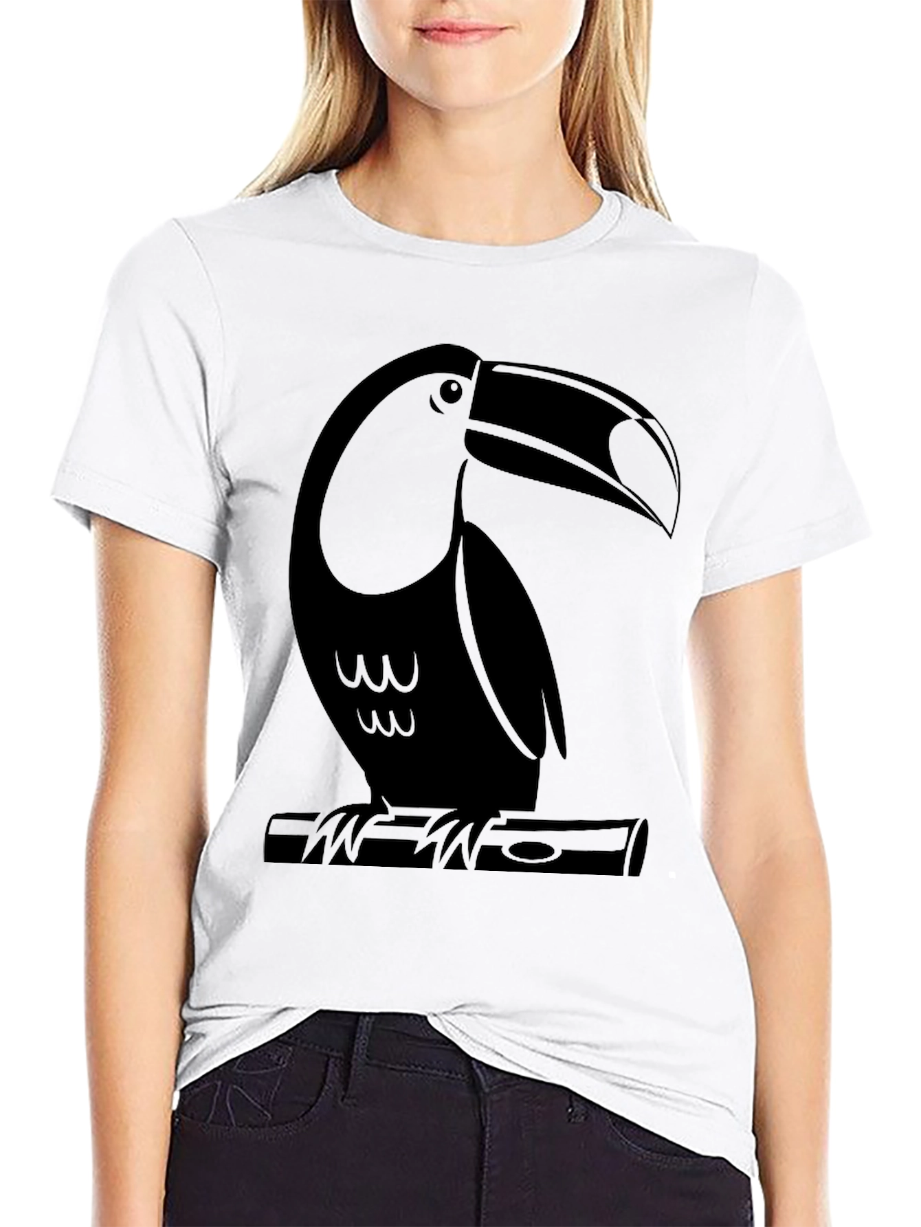 Toucan Graphic T-Shirt - Black