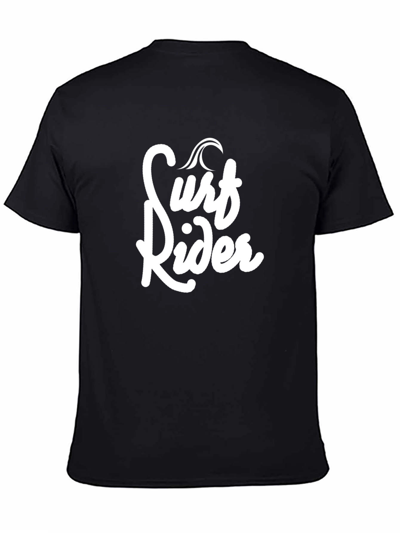 Surf Rider Graphic Black T-Shirt