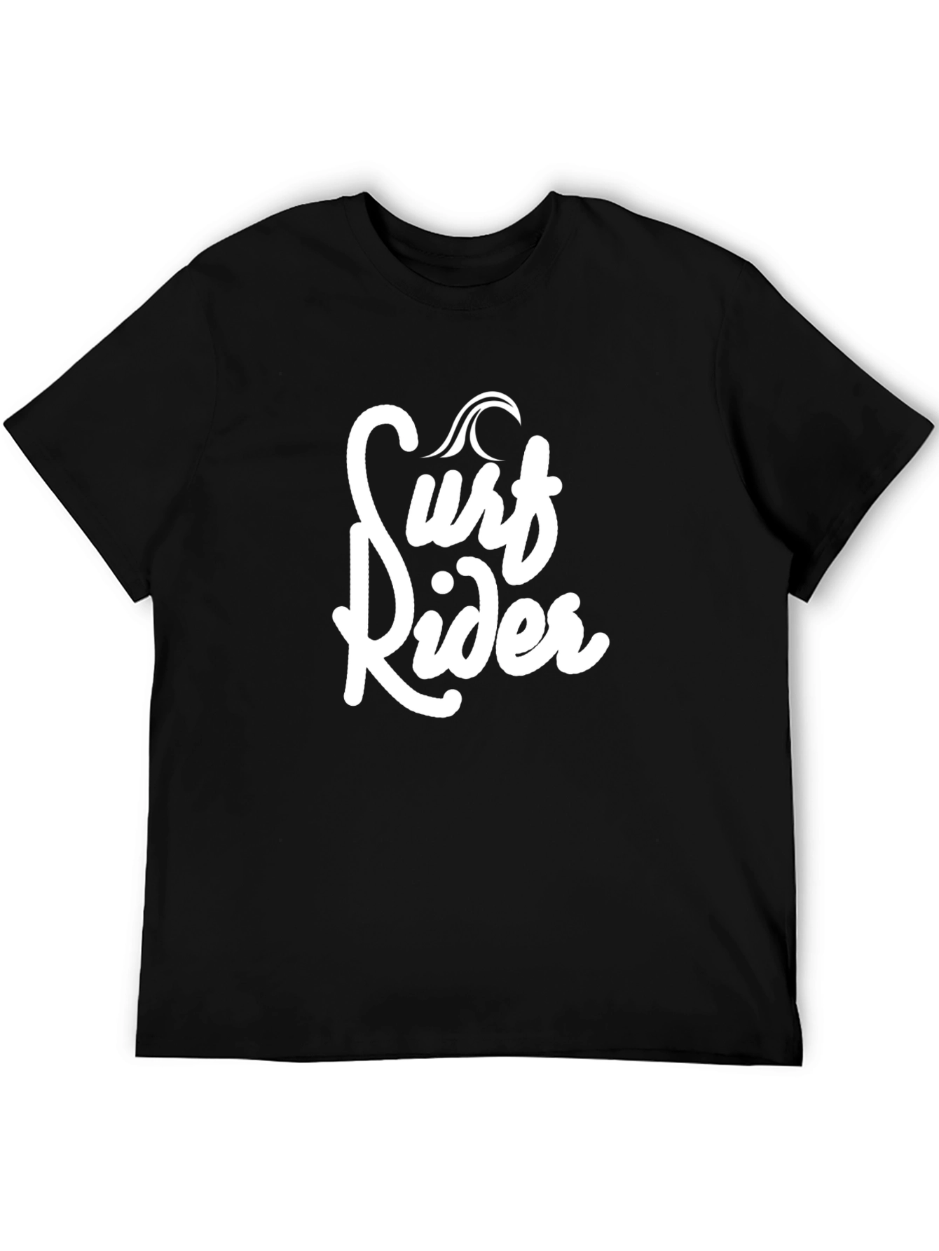 Surf Rider Graphic Black T-Shirt