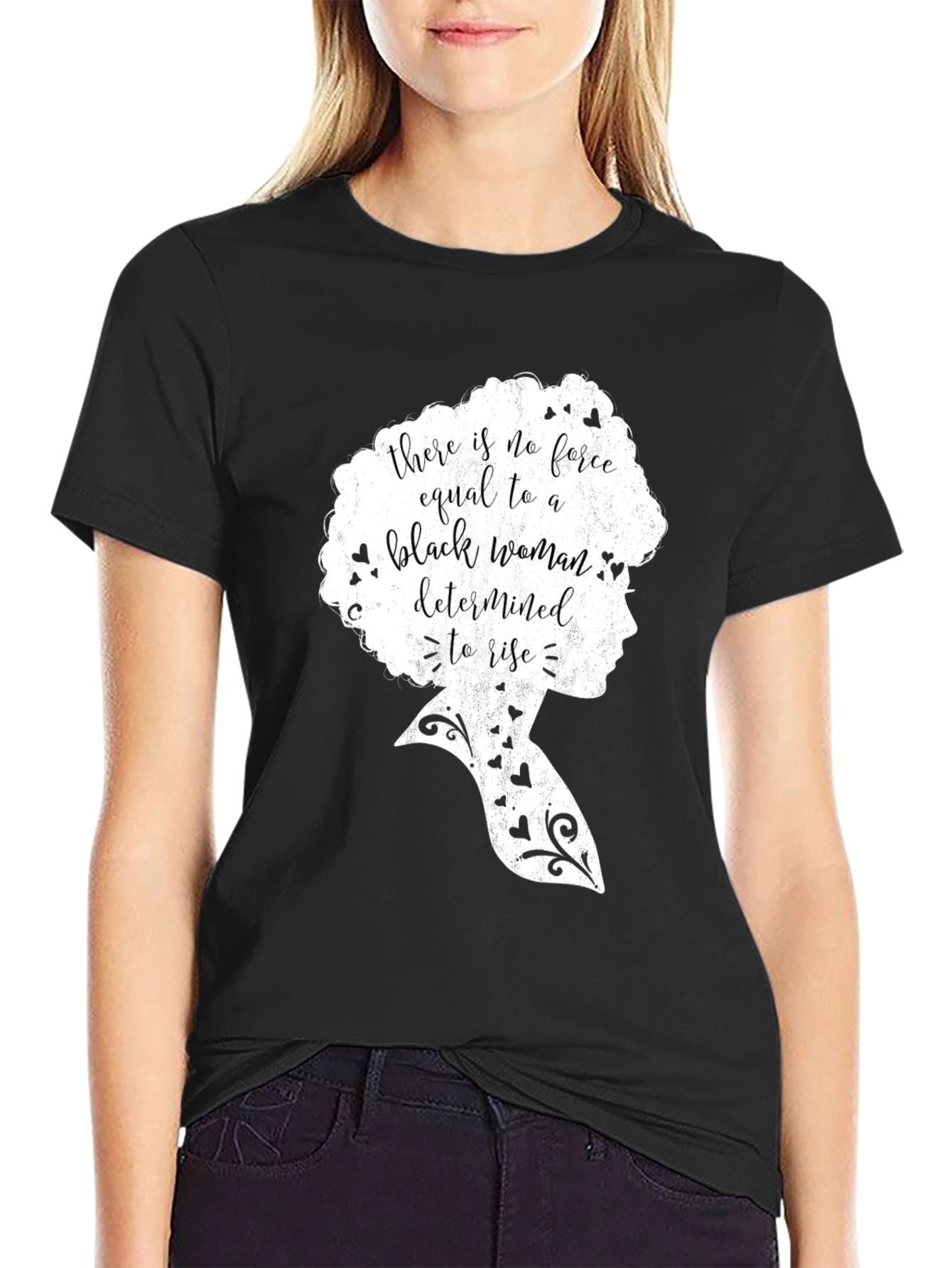 Black Woman Determined T-Shirt