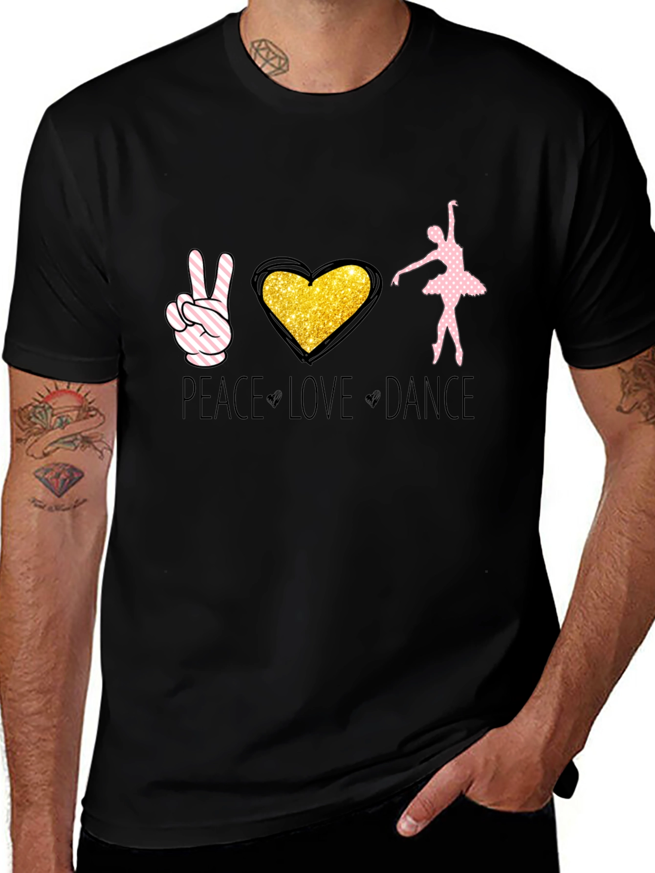 Peace Love Dance Graphic Tee