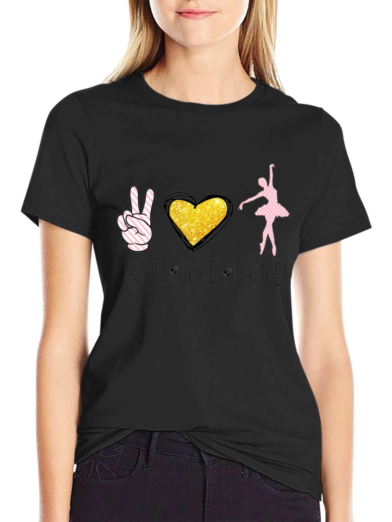 Peace Love Dance Graphic Tee