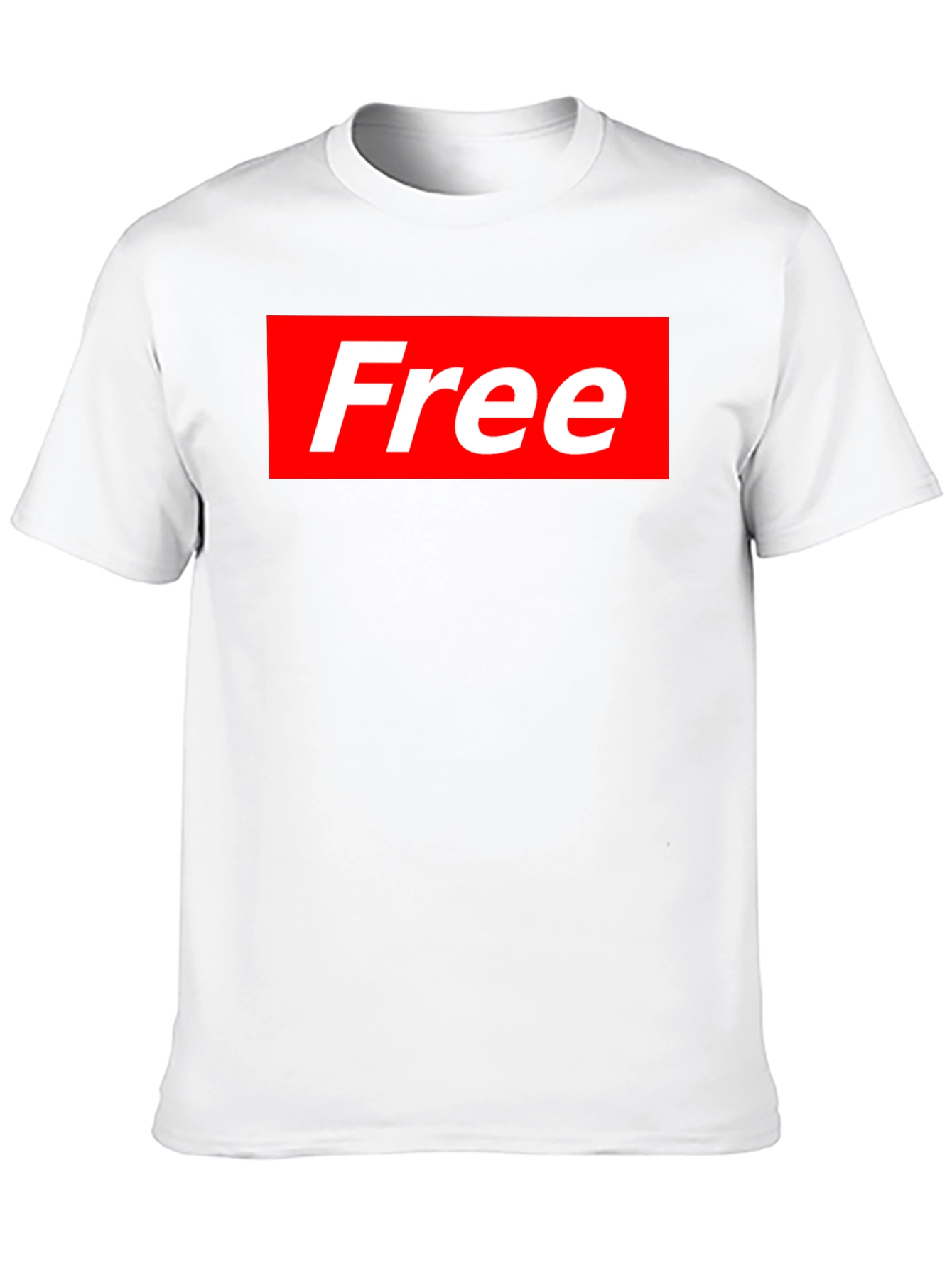 Free Supreme Style T-Shirt - Black Cotton Blend Tee