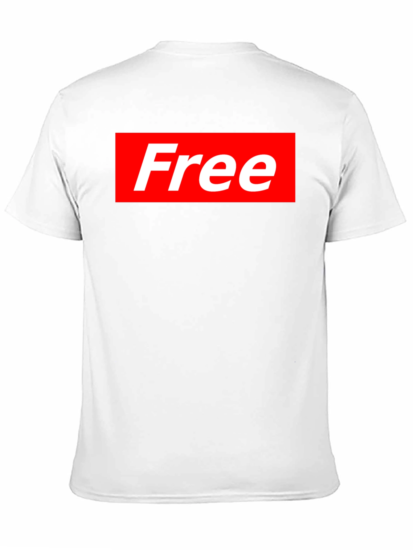 Free Supreme Style T-Shirt - Black Cotton Blend Tee