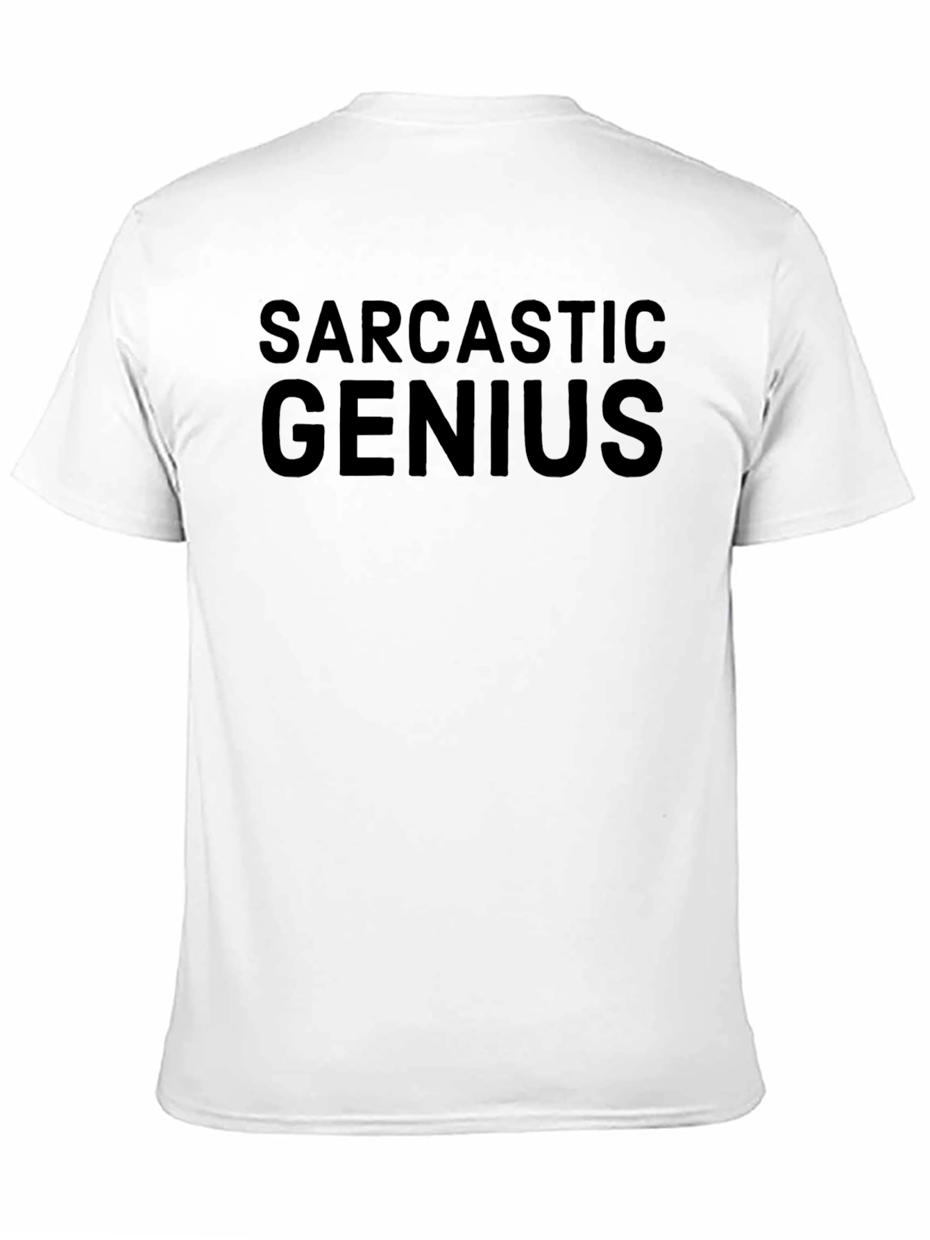 Sarcastic Genius Black T-Shirt