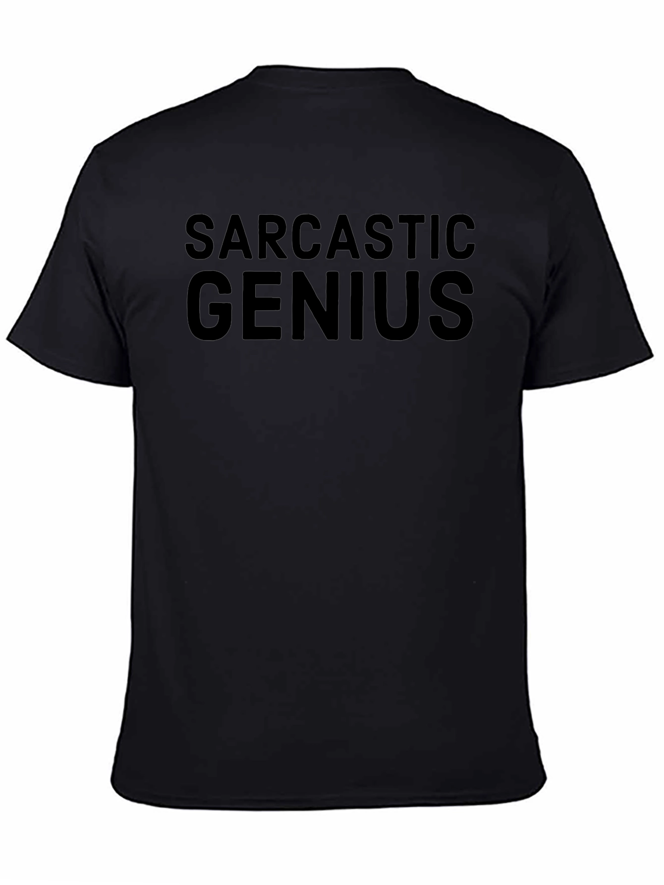 Sarcastic Genius Black T-Shirt