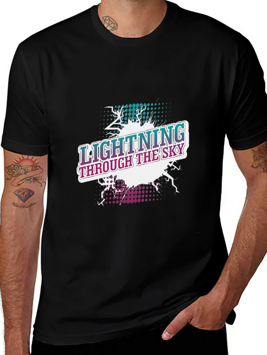 Lightning Through the Sky Graphic Tee - Black