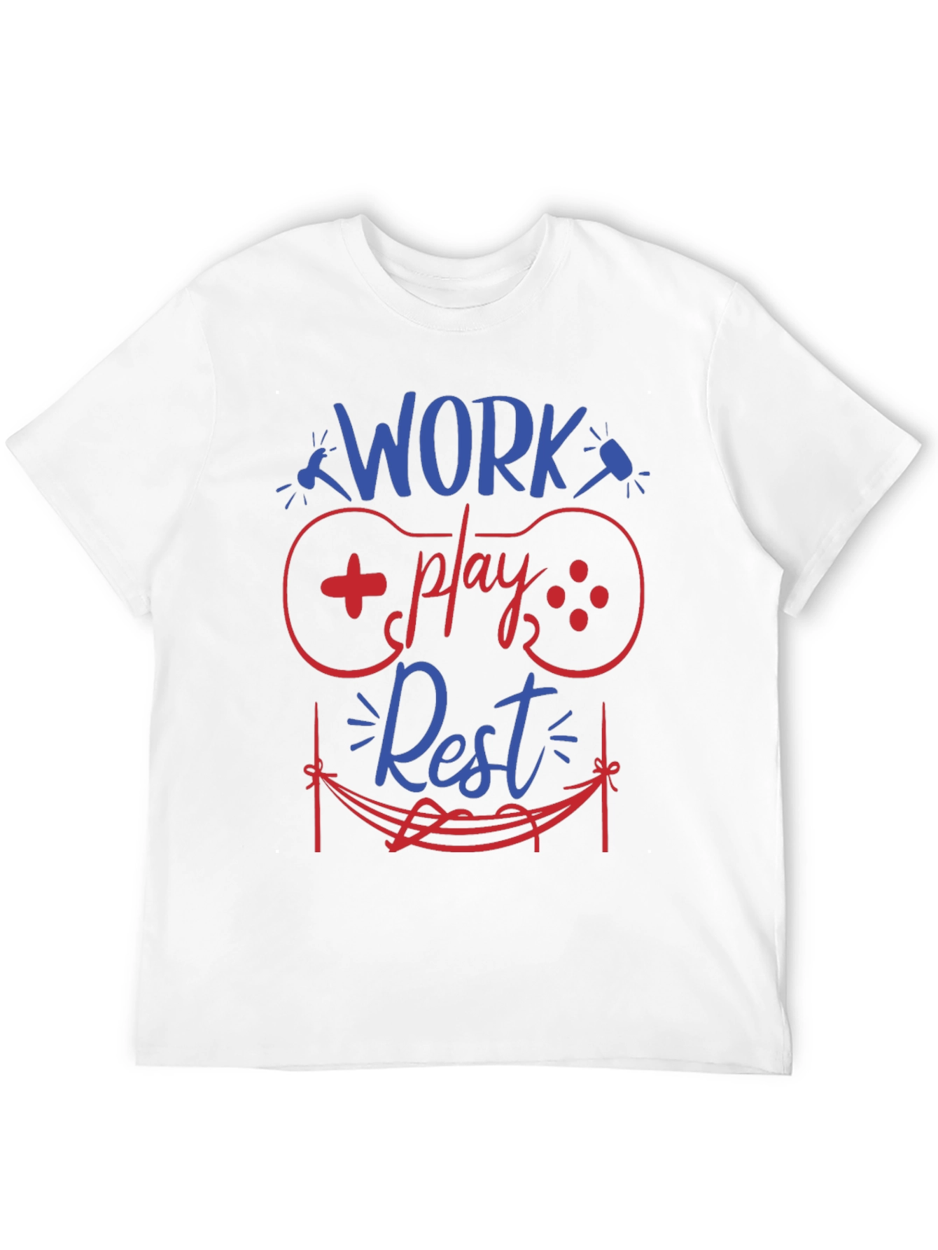 Work Play Rest Gamer Graphic T-Shirt