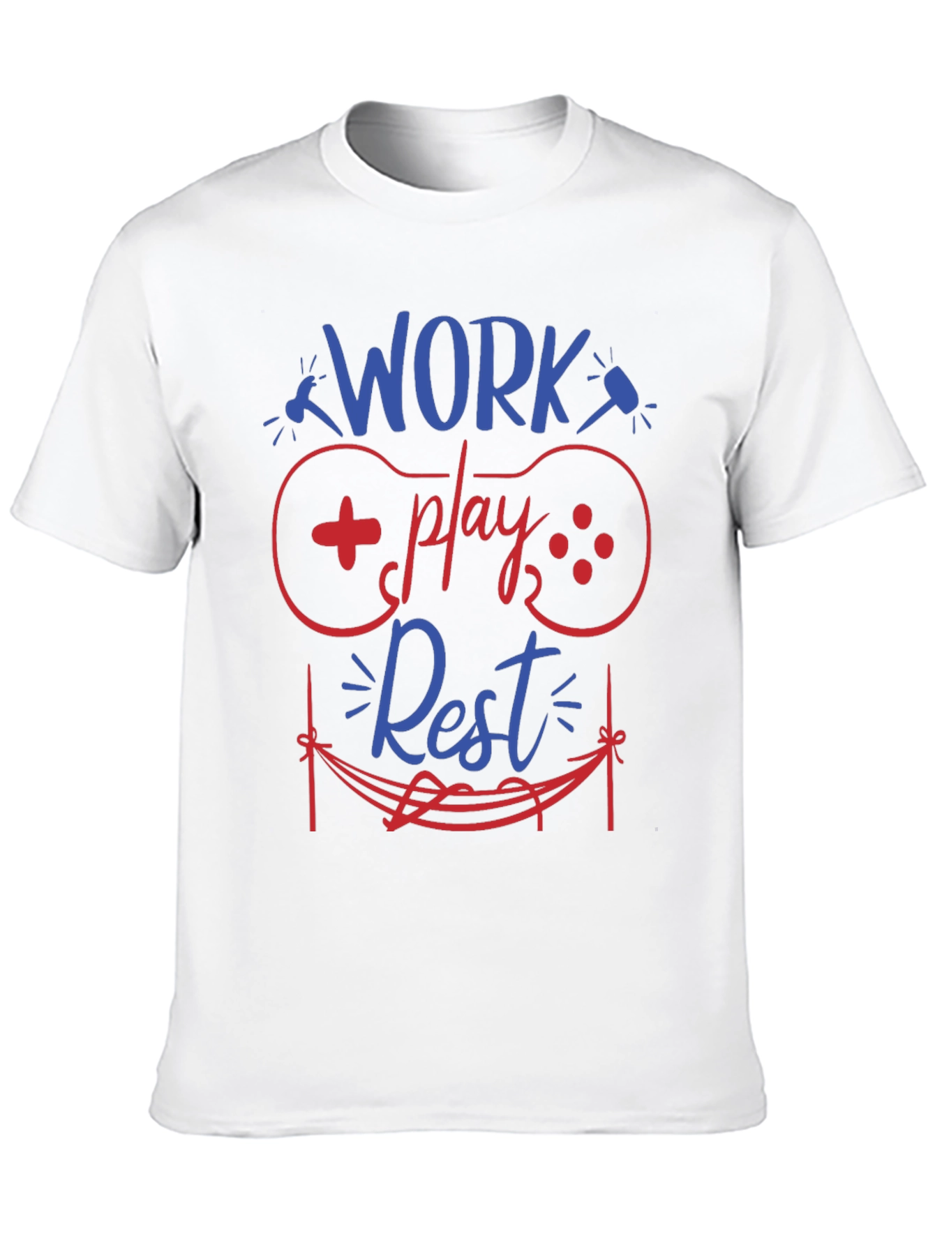 Work Play Rest Gamer Graphic T-Shirt