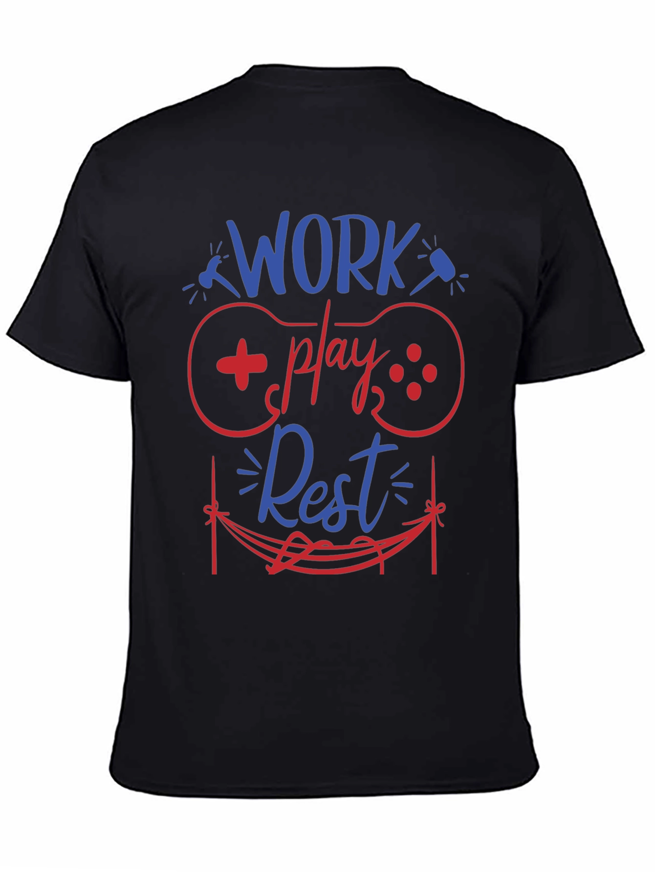 Work Play Rest Gamer Graphic T-Shirt