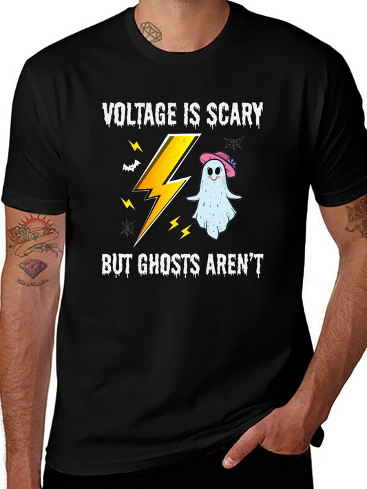 Voltage Scary Ghosts Arent Black T-Shirt