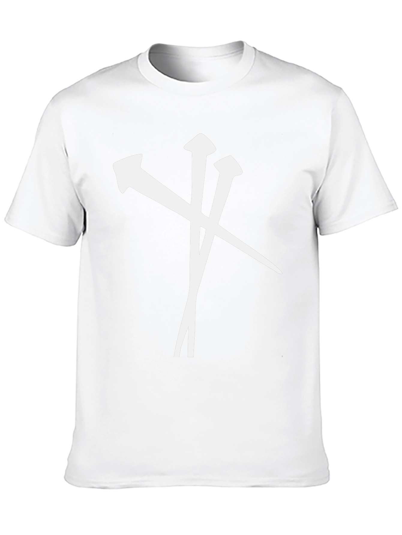 Nail Cross Graphic T-Shirt - Black