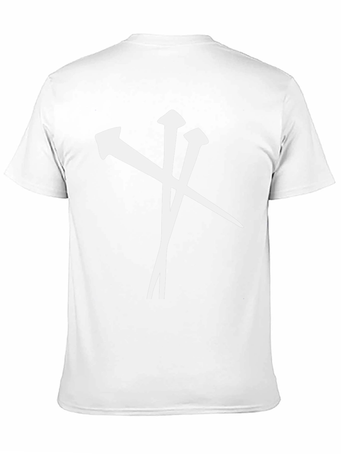 Nail Cross Graphic T-Shirt - Black