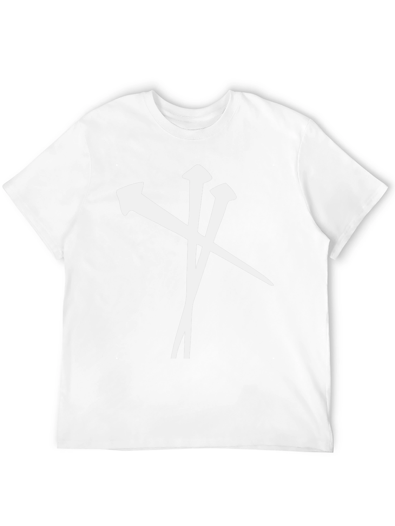 Nail Cross Graphic T-Shirt - Black
