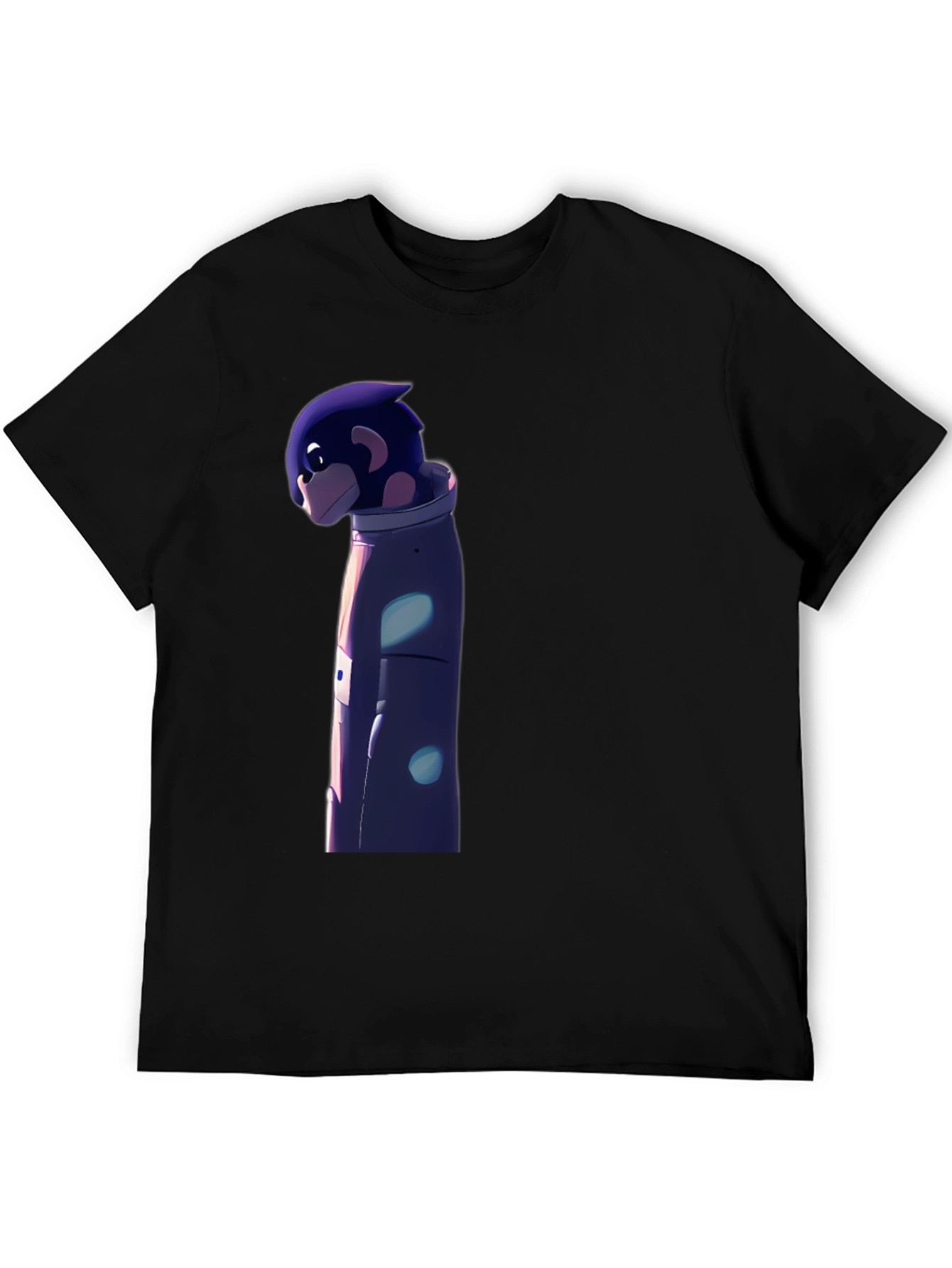 Astronaut Character Graphic Black T-Shirt