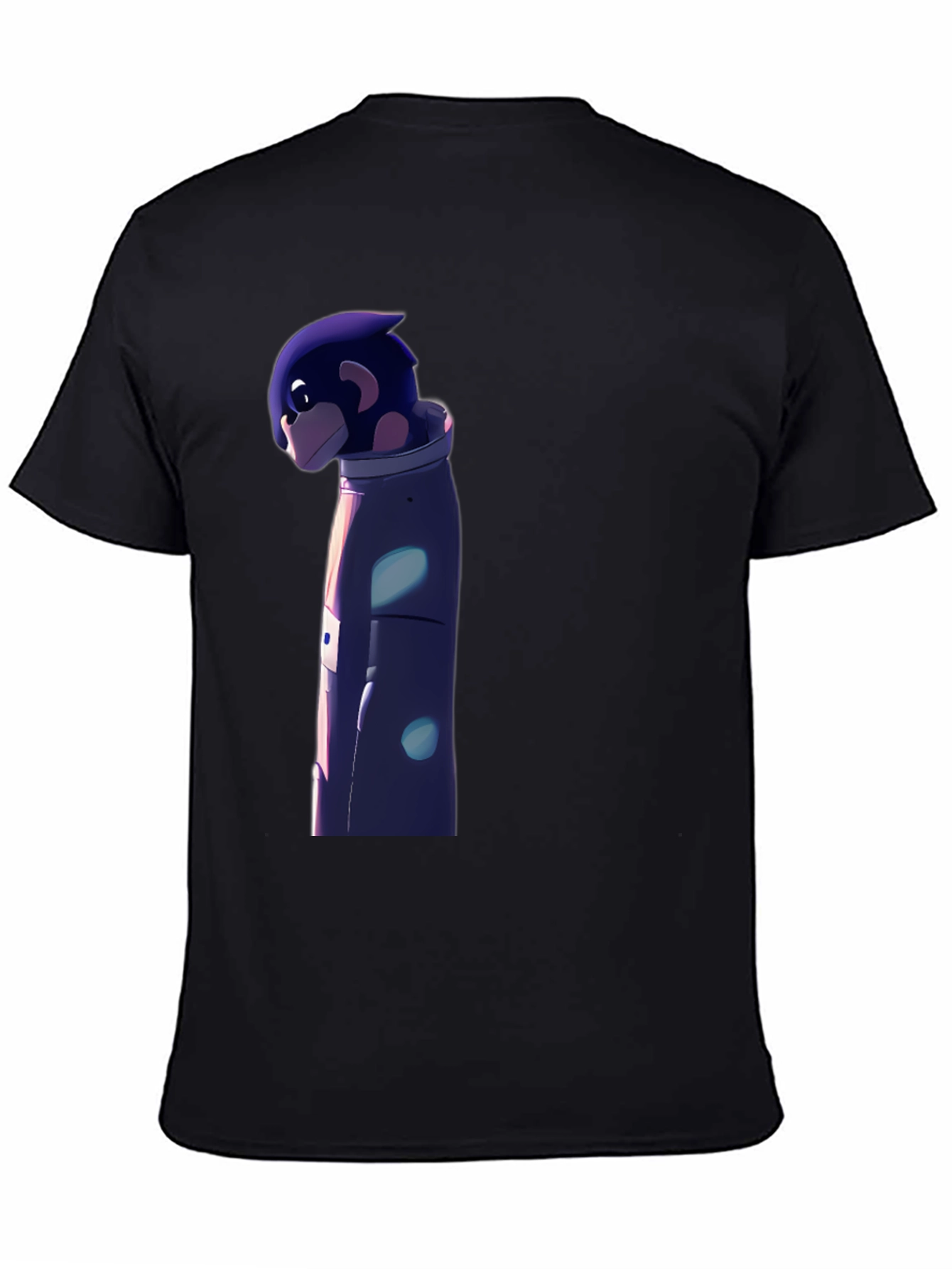 Astronaut Character Graphic Black T-Shirt