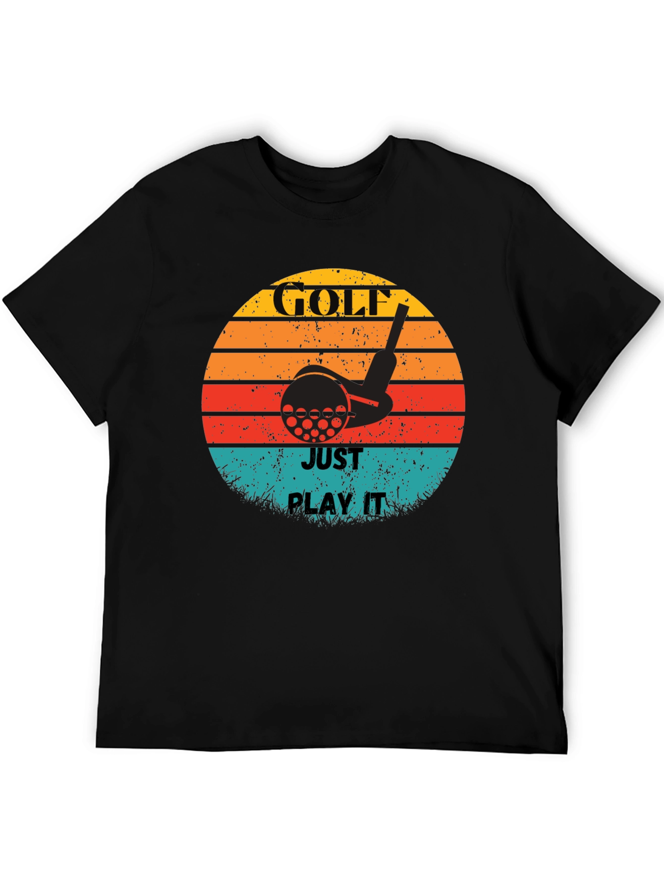 Golf Just Play It Retro Graphic Tee