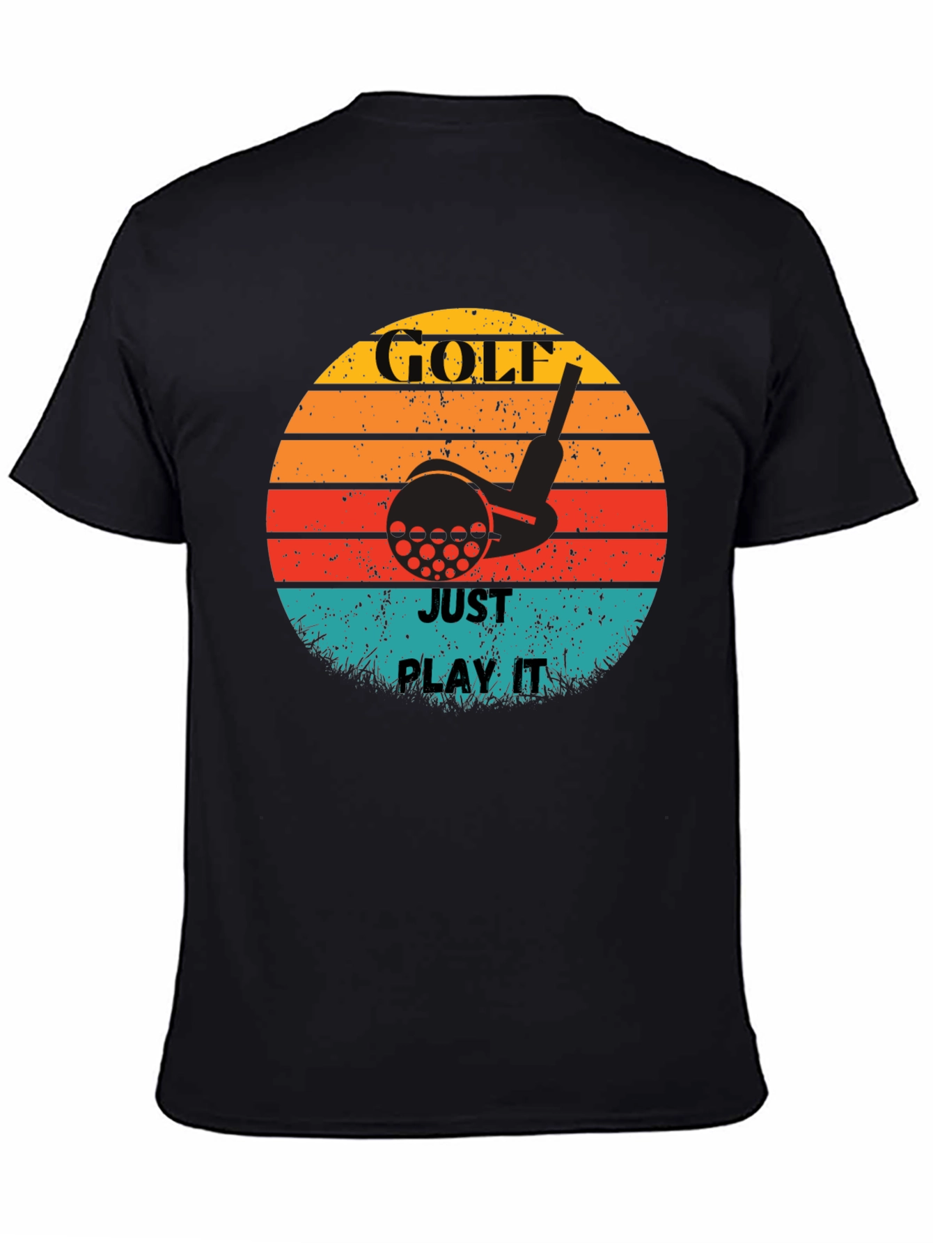 Golf Just Play It Retro Graphic Tee