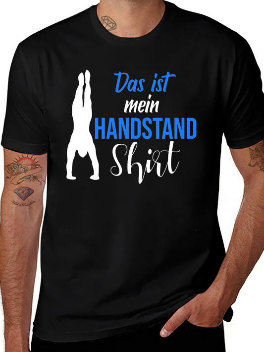 Handstand Shirt - Mens Black Graphic Tee